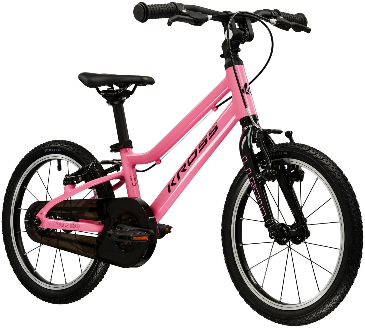 Kross Kinderfahrrad »KROSS Kinderrad Lightweight Liftie 16" rosa«, 1 Gang, ohne Schaltung