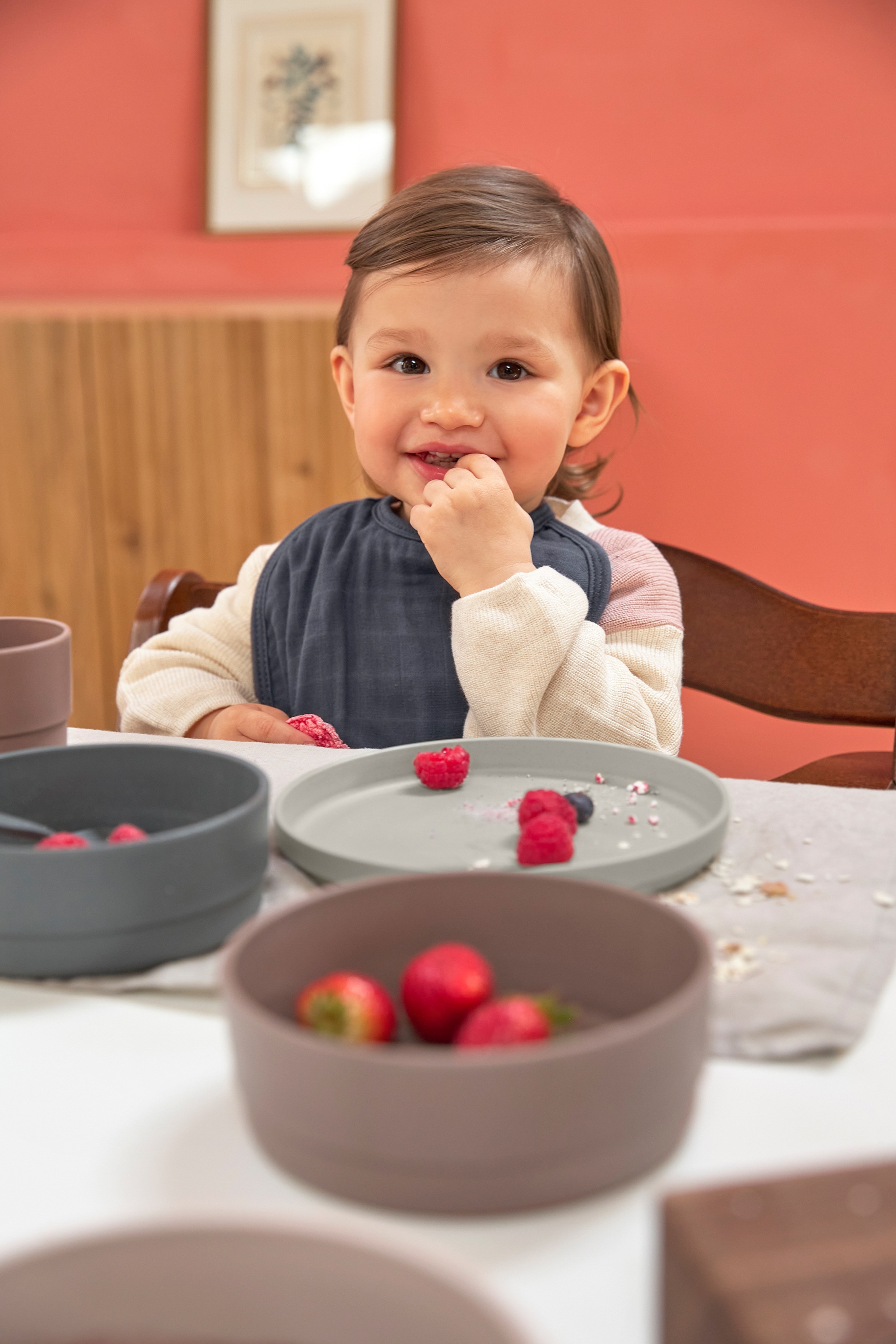 LÄSSIG Lätzchen »Muslin/Terry Medium Bib, Olive«, (Set, 3 St.)