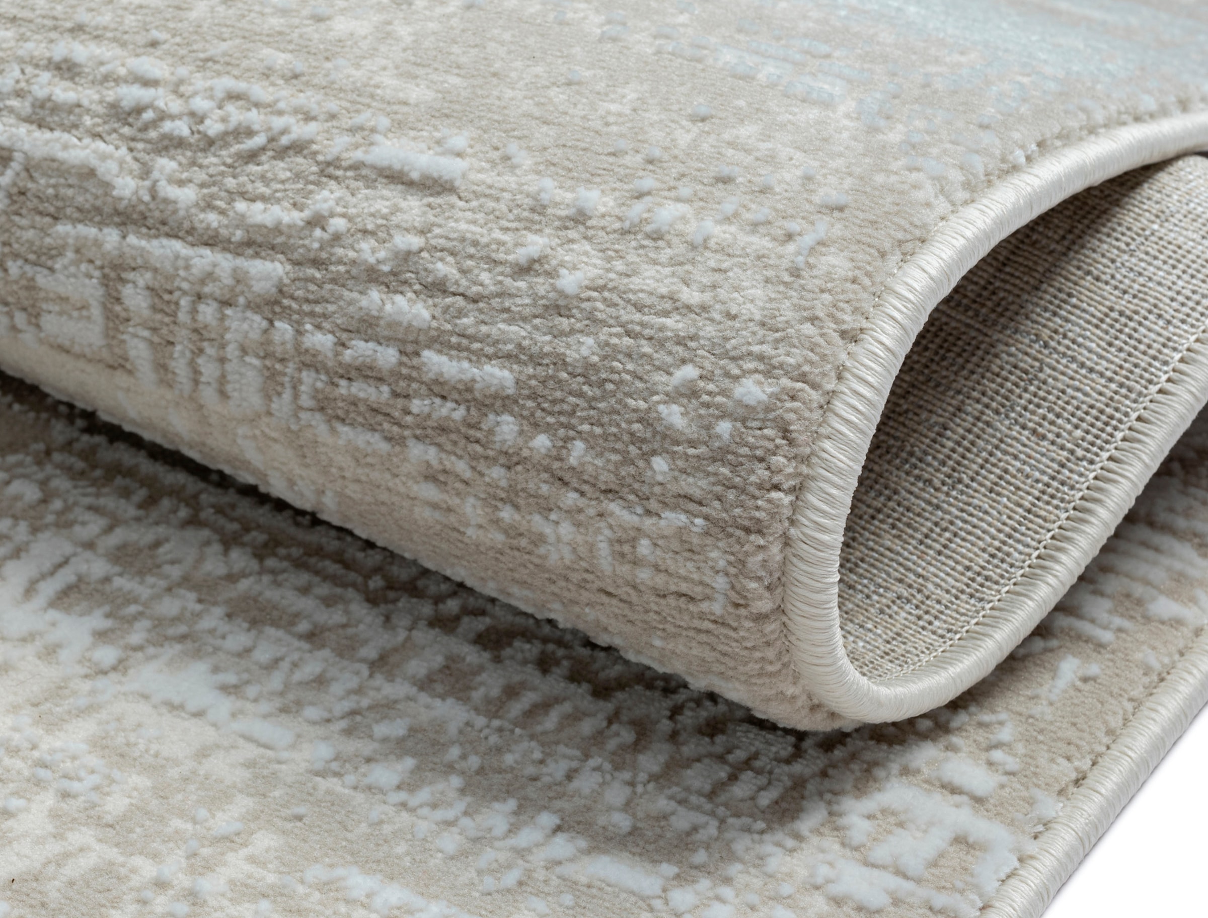 Myflair Möbel & Accessoires Teppich »My Heaven Lagerräumung«, rechteckig, 10 mm Höhe, Kurzflor, Scandi-Look, besonders weich durch Microfaser, mit Fransen