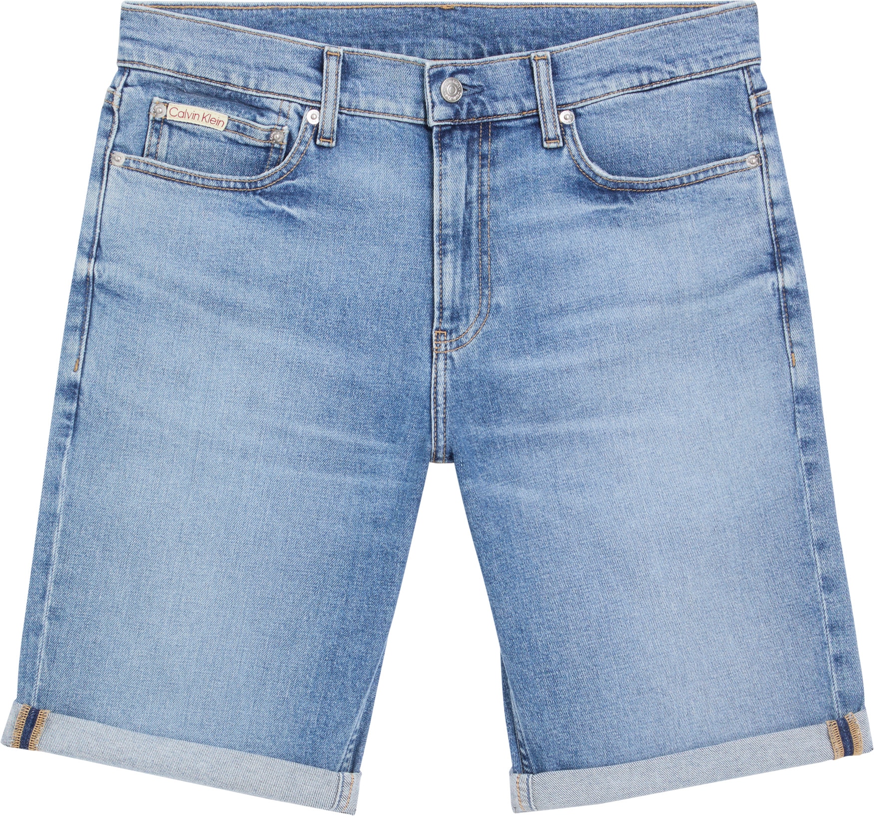 Calvin Klein Jeans Shorts »SLIM SHORT«  mit Umschlagsaum