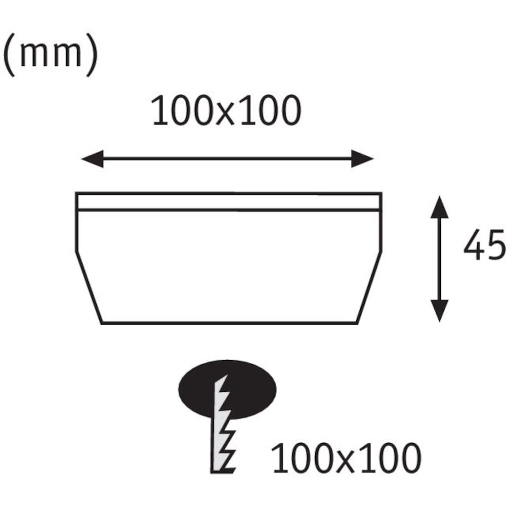 Paulmann LED Einbauleuchte »Cube«, 1 flammig-flammig, LED-Board, Bodeneinbauleuchten-Set, Solar, Edelstahl