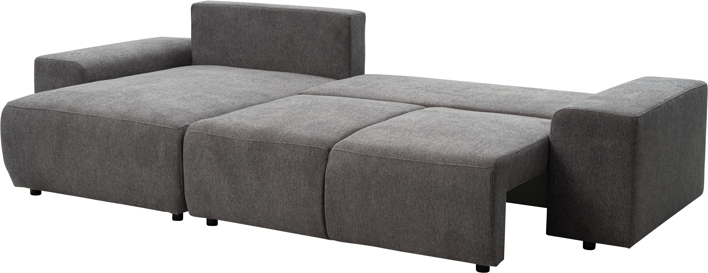 WERK2 Ecksofa »Riwa, modernes Sofa zum Kuscheln und Entspannen, Breite 300cm, L-Form«, Trendiges Ecksofa mit vielen Kissen, Schlaffunktion & Bettkasten