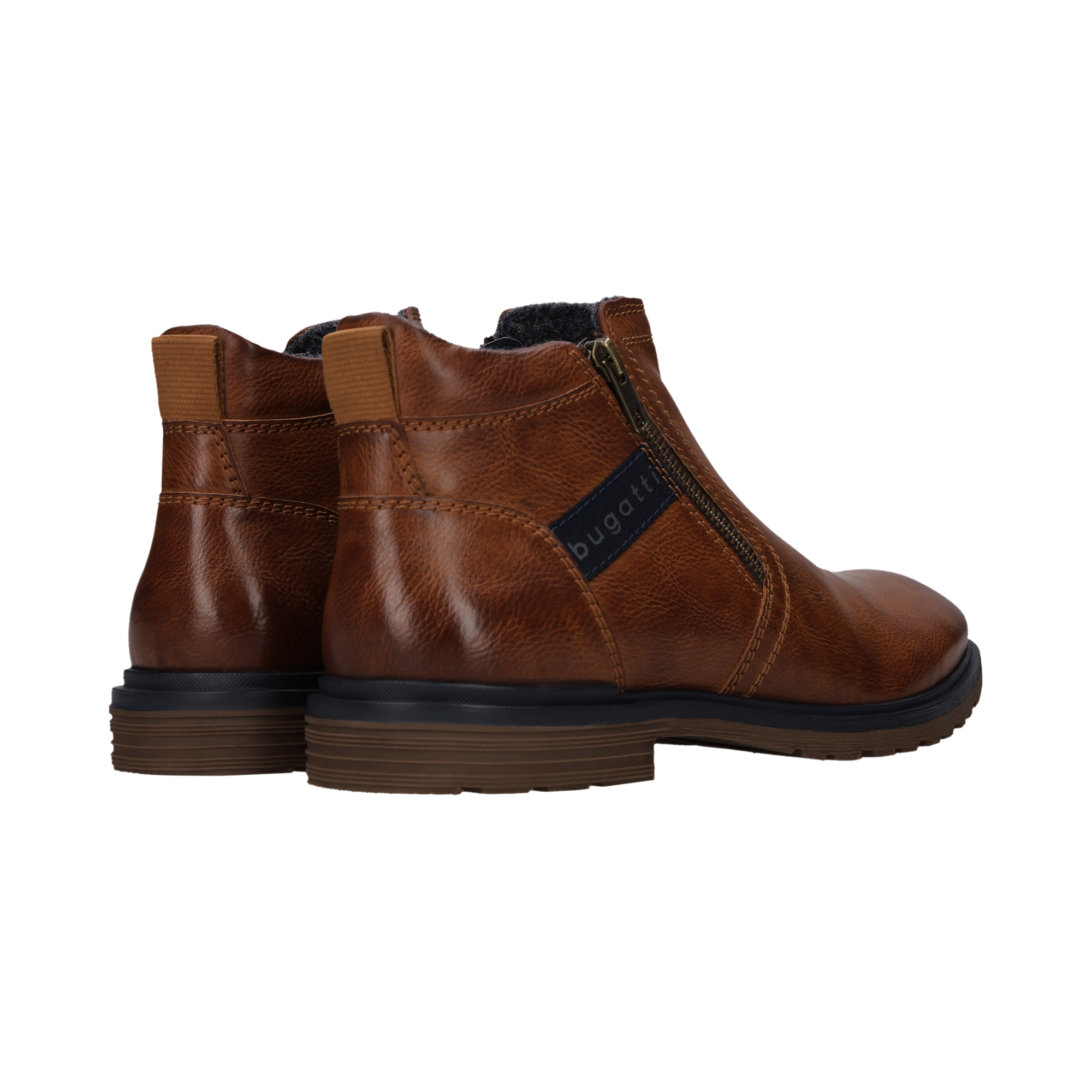 bugatti Stiefelette  Zipper Boots, Stiefelette mit Profillaufsohle - schmale Form