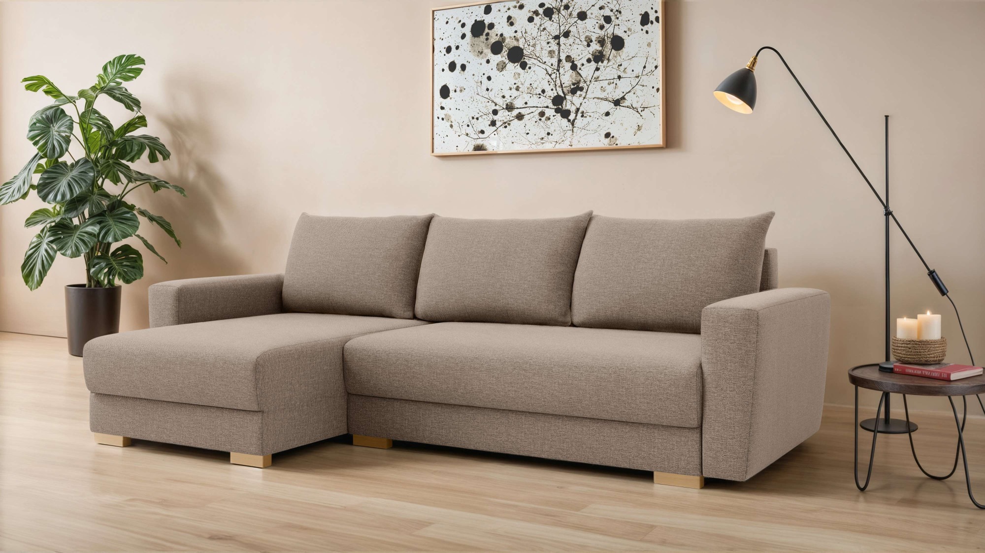 INOSIGN Ecksofa »MAGHERA universell Schlafsofa mit Bettkasten, Maße B/T/H: günstig online kaufen