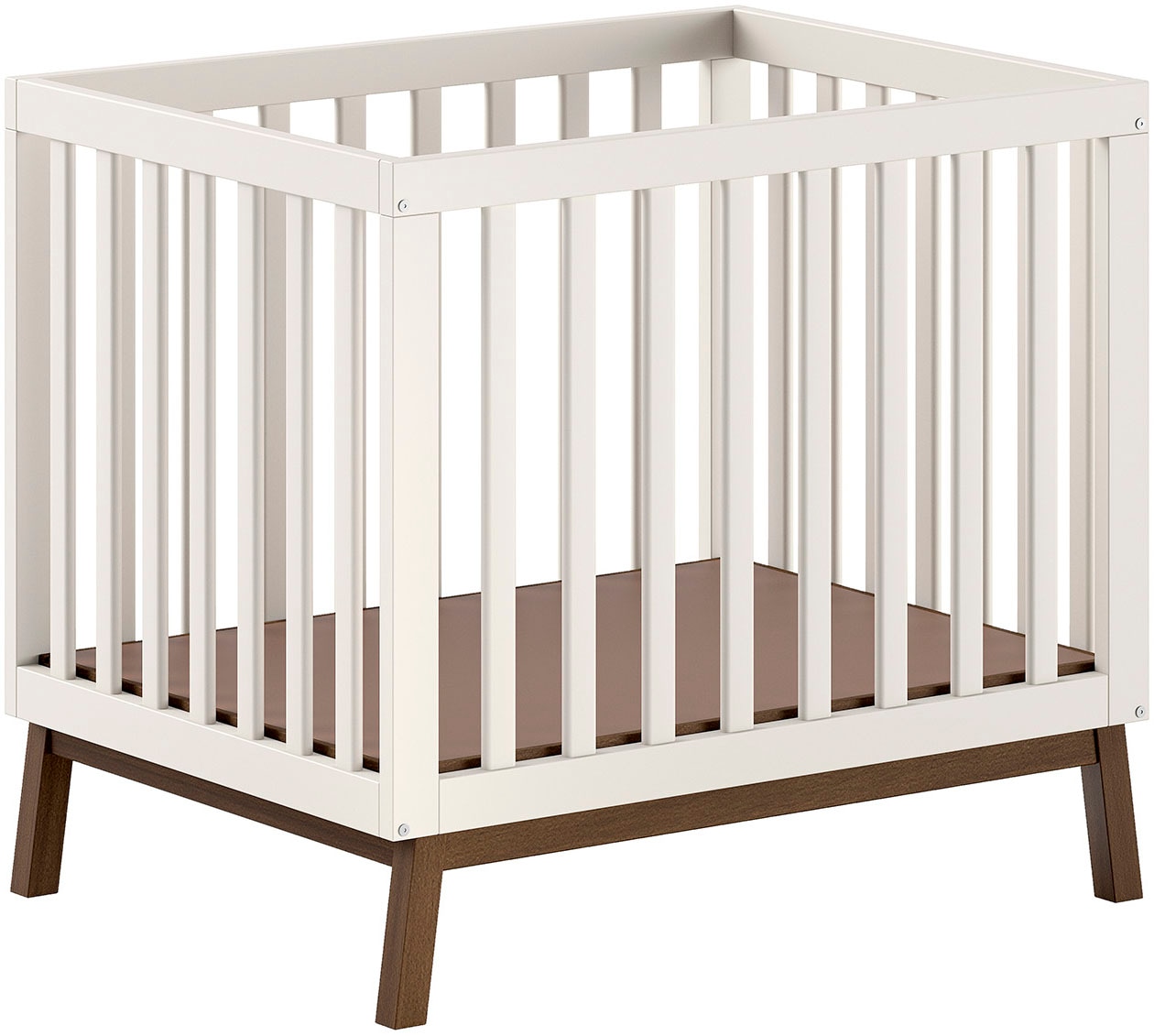 Vipack Laufgitter »Sezane, Spiel- und Kuschelfläche 75 x 95 cm, 3-fach höhenverstellbar« bis 15 kg Farbe Clay Absatz Nussbaumfarbig oder Kiefer massiv nussbaumfarbig