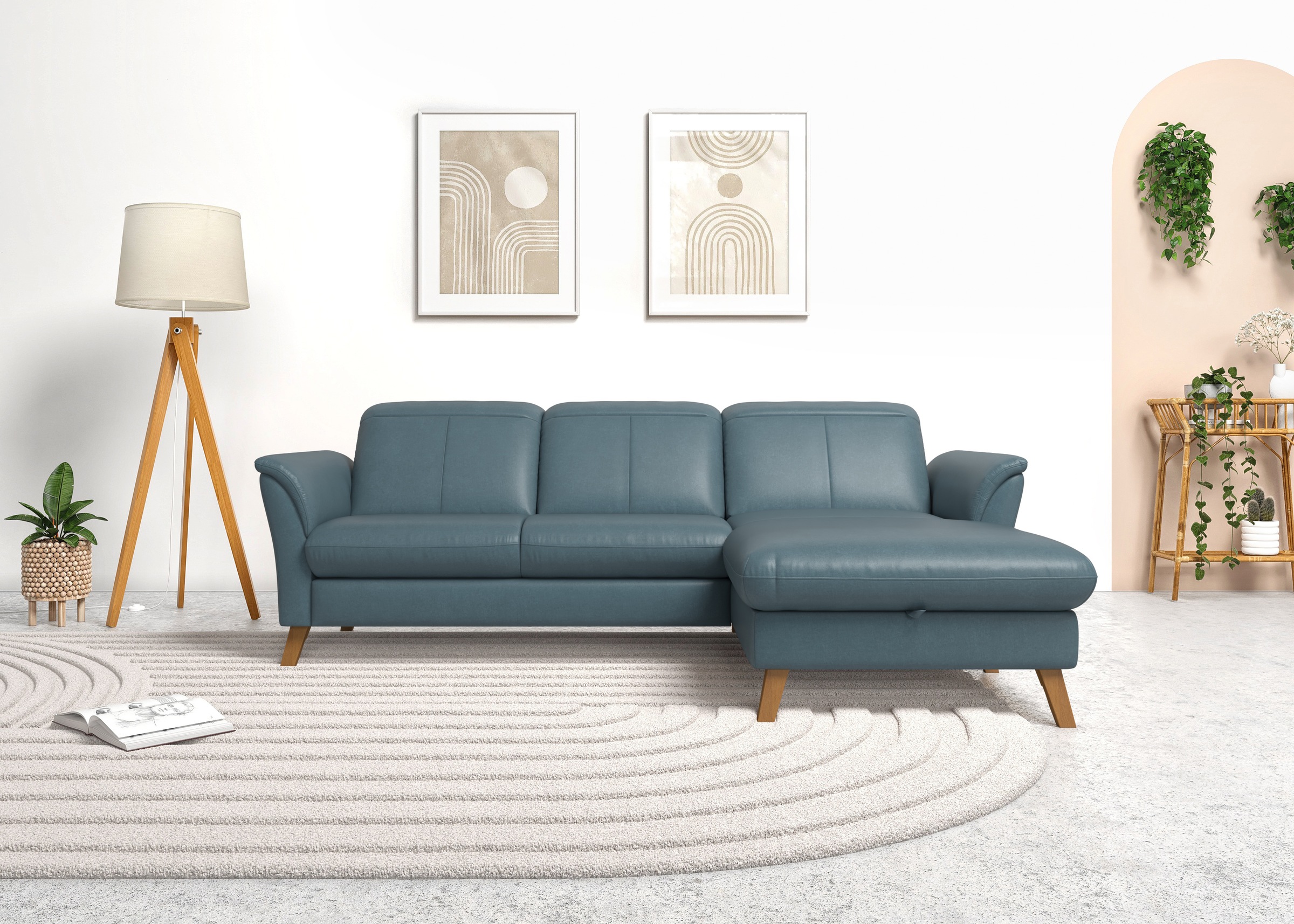 sit&more Ecksofa »Romero L-Form«, wahlweise mit oder ohne Relax-Funktion, Bettfunktion, Bettkasten