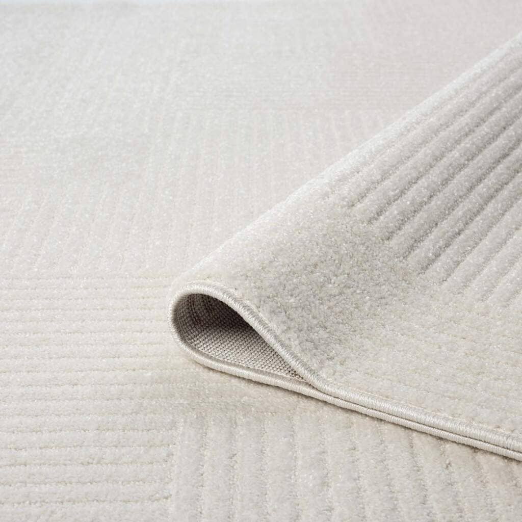 Carpet City Teppich »FLAIR177«, rund, 11 mm Höhe, Kurzflor-Teppich, Skandi-Stil, Wohnzimmer