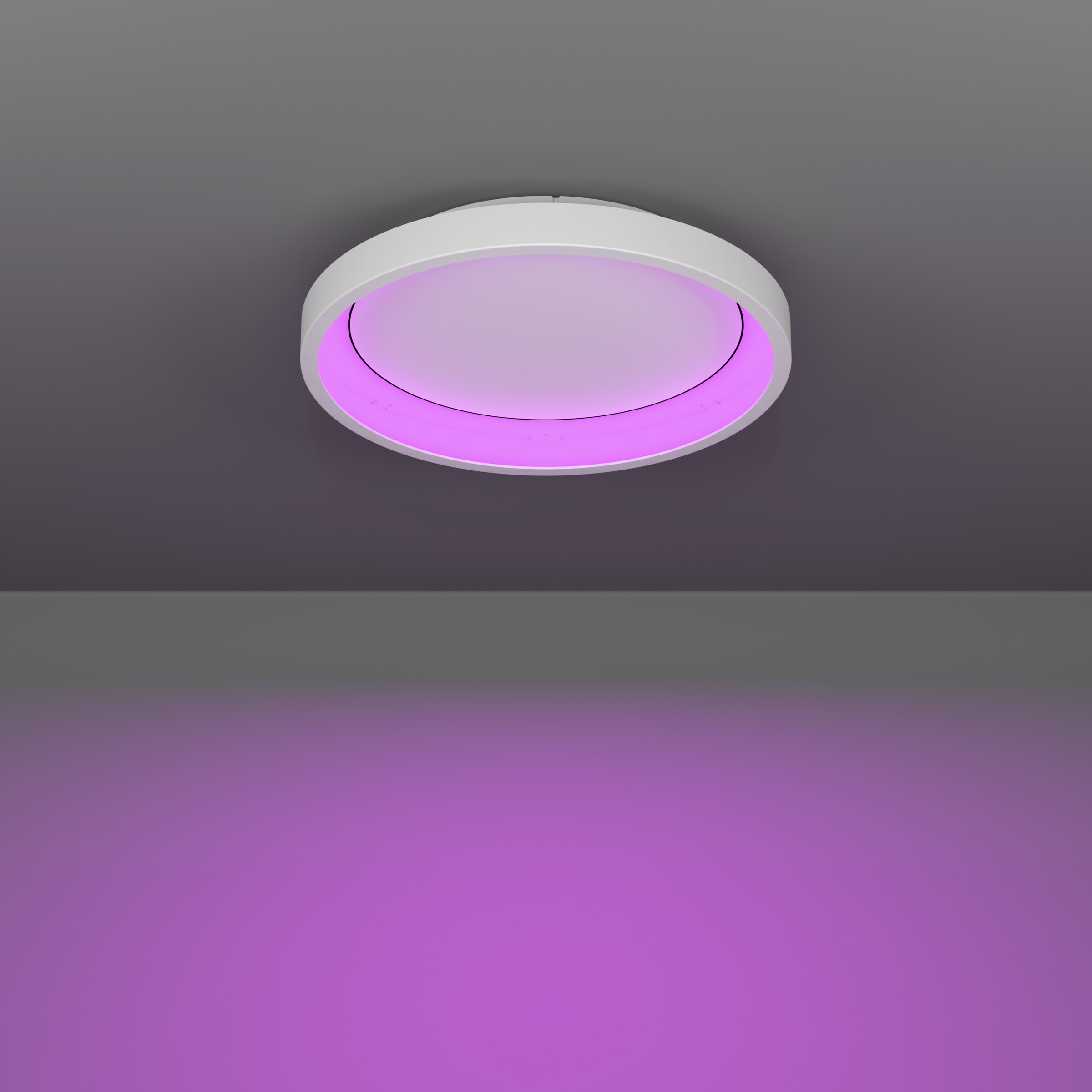 EGLO LED Deckenleuchte »LORETELLO-Z Deckenlampe - Stahl - LED - 19,6W - IP20« LED-Modul 1 Stk. Kaltweiß | Neutralweiß | RGB | Warmweiß Wohzimmerlampe, Esszimmerlampe, Flur, Schlafzimmer, H7,5 x Ø35 cm