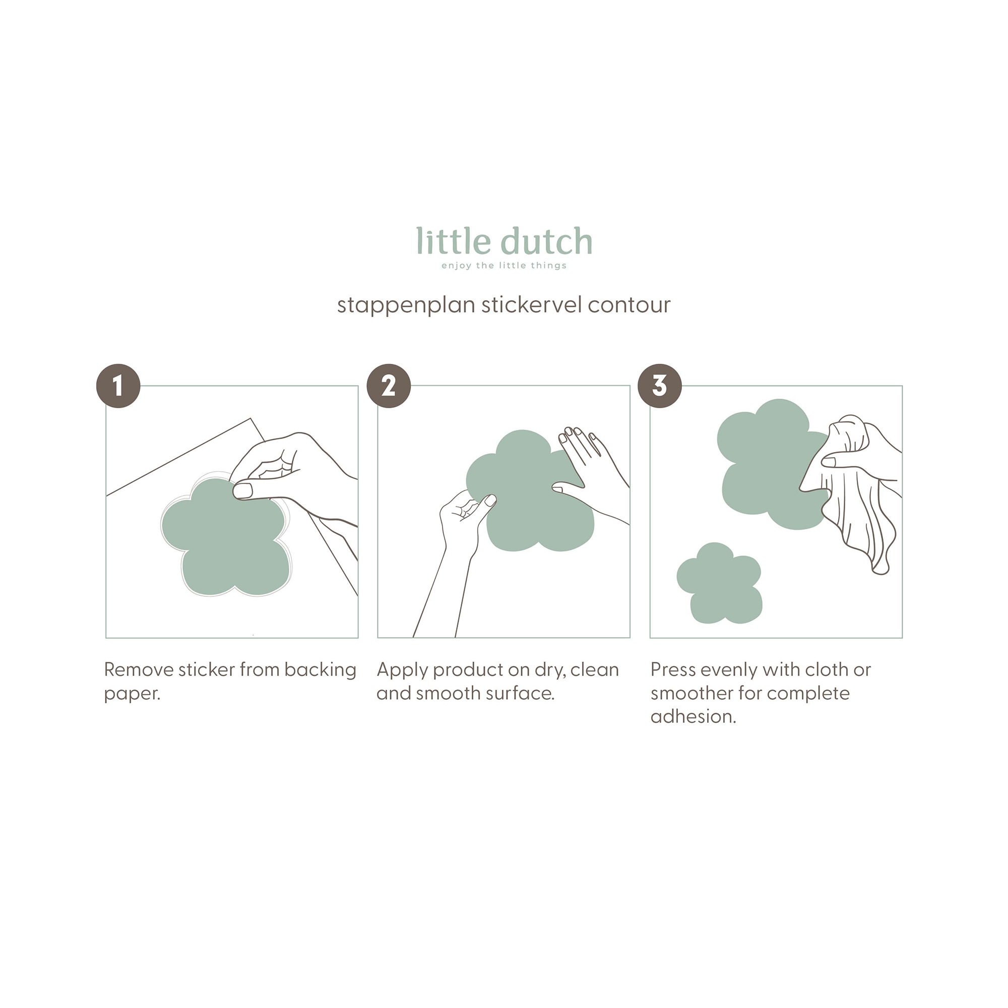 LITTLE DUTCH Wandtattoo »Wandsticker Set Fairy Garden Sweet Dreams (40x30cm)«, (1 St.)
