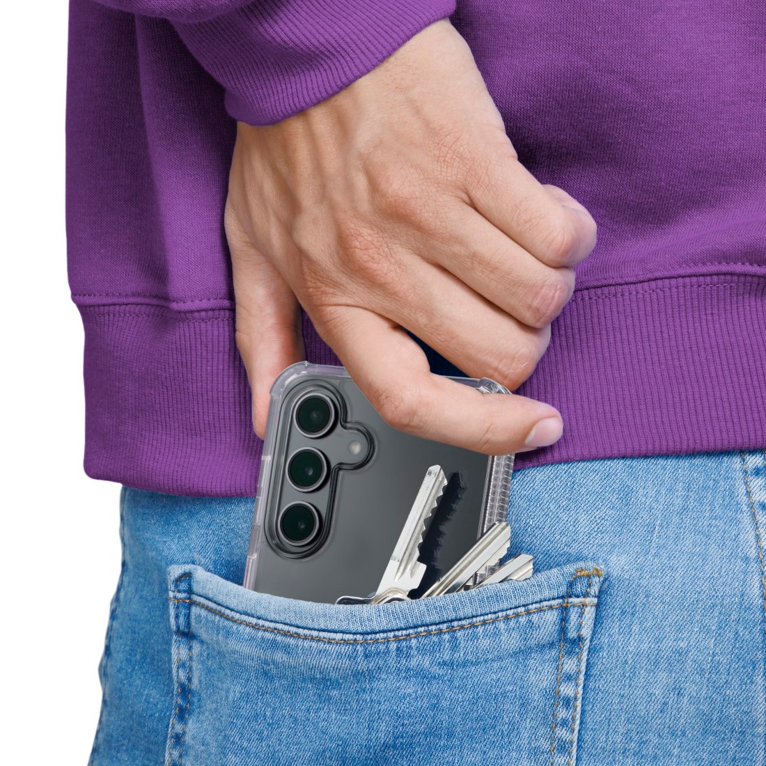 Hama Smartphone-Hülle »Handyhülle für Samsung Galaxy A17 durchsichtig, stoßfest, sturzsicher« Samsung Galaxy A17