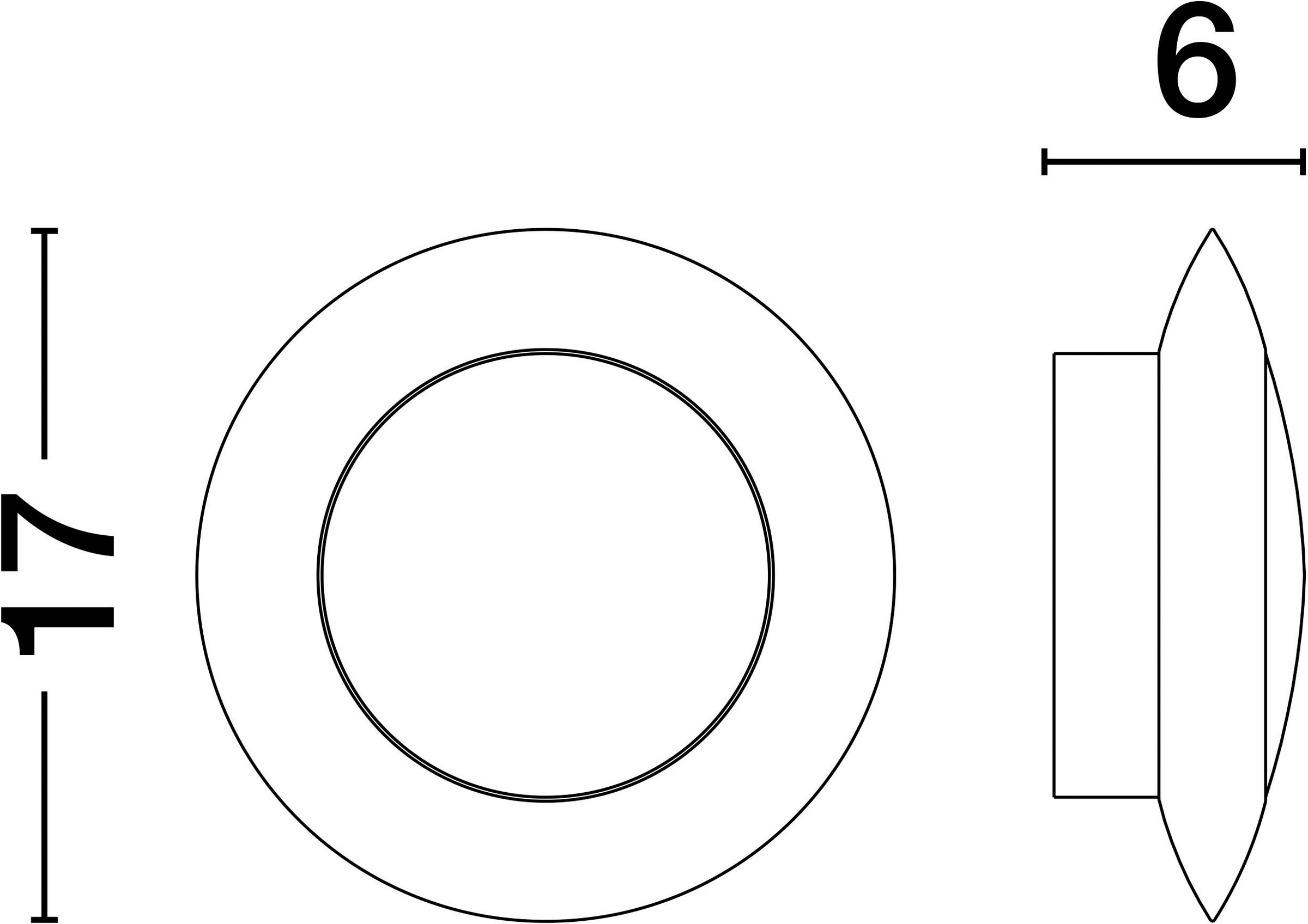Nova Luce Wandleuchte »AIRIDA« LED-Modul 1 Stk. Warmweiß
