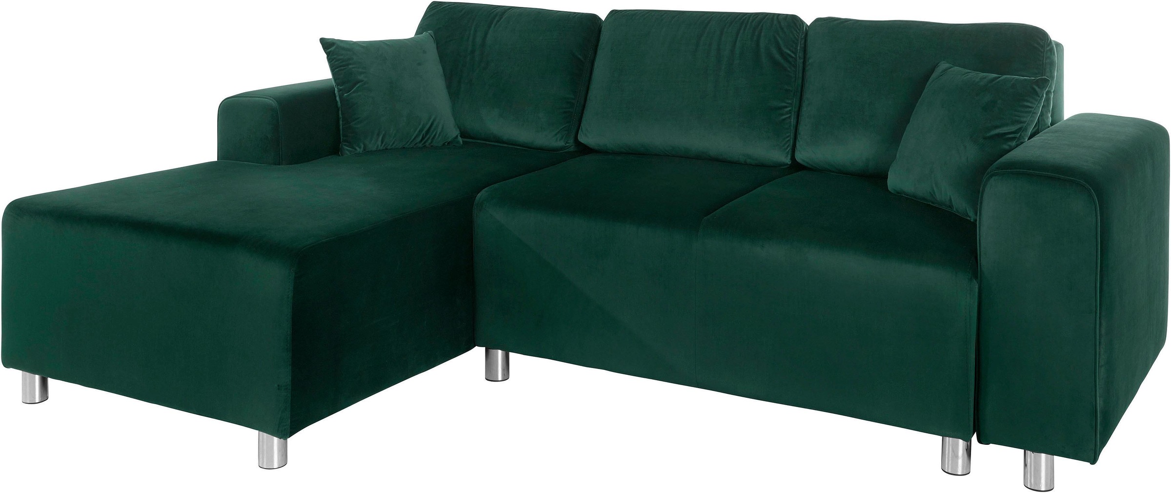 Guido Maria Kretschmer Home&Living Ecksofa »Györ«, L-Form, wahlweise mit Bettfunktion und Bettkasten incl. 2 Zierkissen