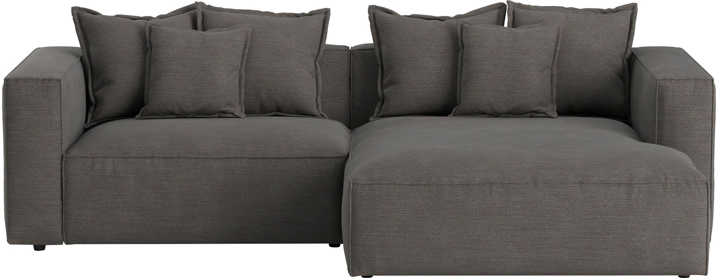 INOSIGN Ecksofa »Cowboy L-Form«, mit 6 Kissen, kubisches Sofa günstig online kaufen