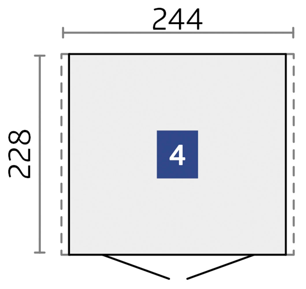 Biohort Gerätehaus »Europa Gr. 4, verschiedene Farben« Qualitäts-Geräteschuppen aus Metall