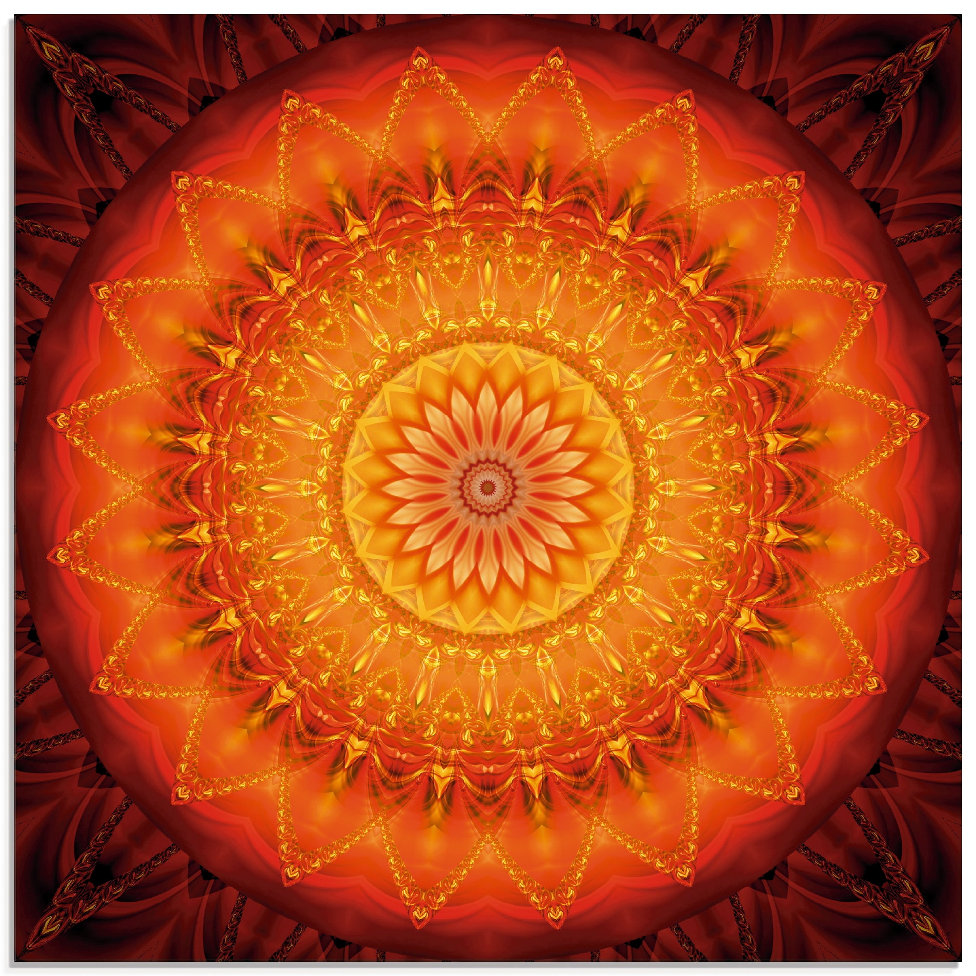 Artland Glasbild »Mandala Energie 1«, Muster, (1 St.), in verschiedenen Grö günstig online kaufen