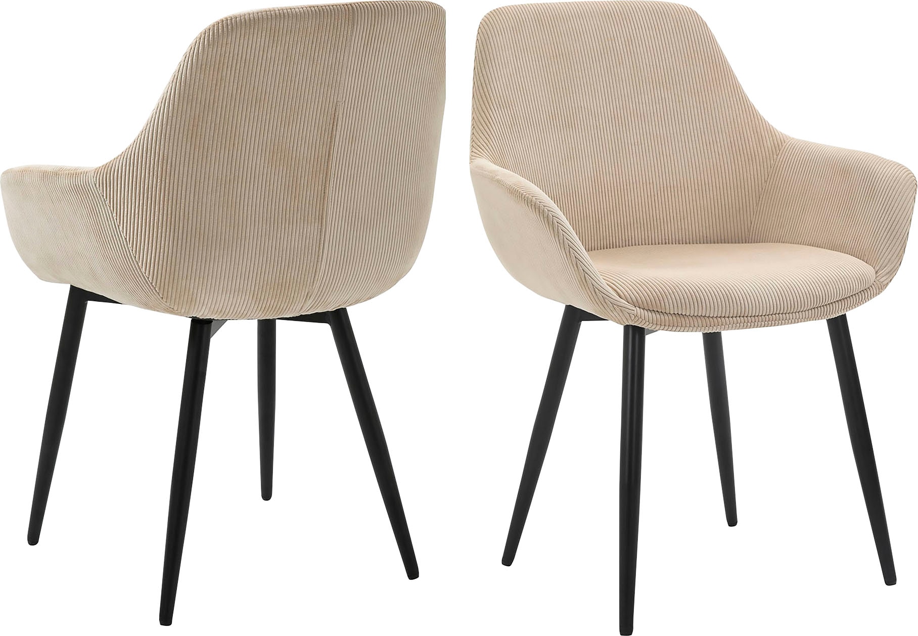 SalesFever Armlehnstuhl »Komfortabler Esszimmerstuhl im zeitlosen Design« ( günstig online kaufen