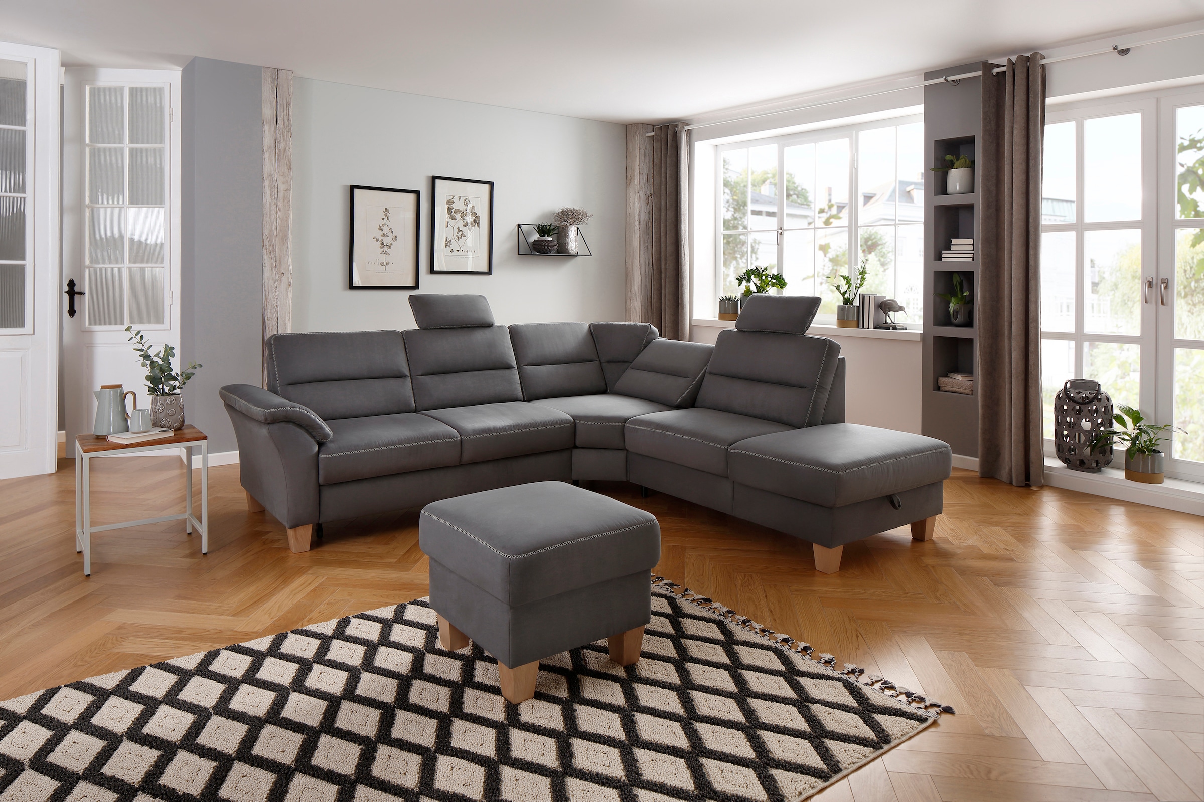 Home affaire Ecksofa »Soleo L-Form«, komfortabel durch Trapezecke mit Relax günstig online kaufen