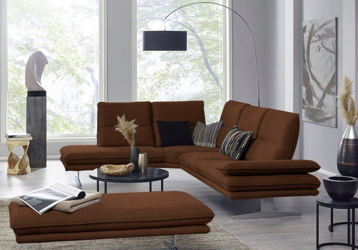 W.SCHILLIG Ecksofa »broadway, Designsofa, mit tollem Sitzkomfort, L-Form«, günstig online kaufen