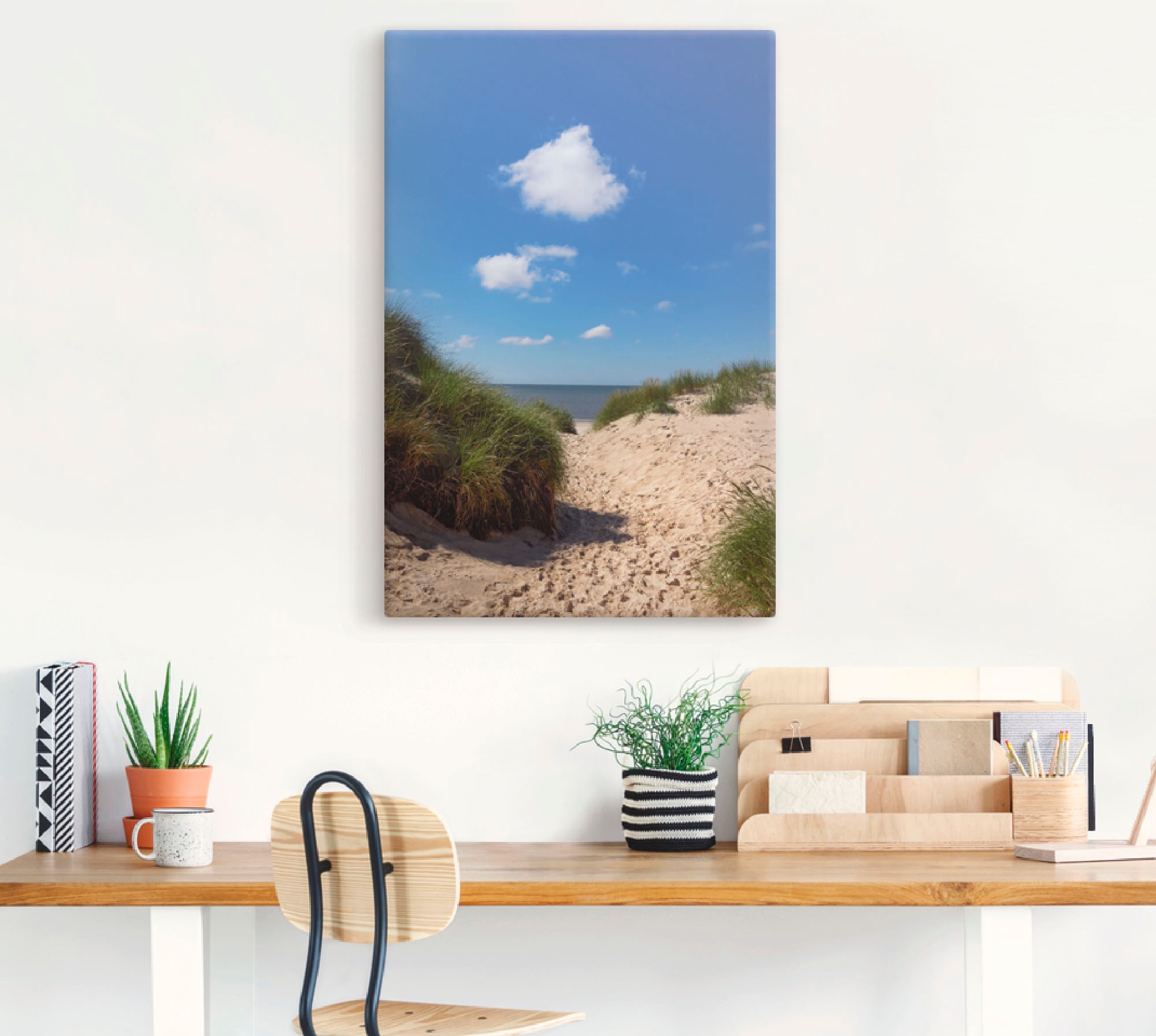 Artland Leinwandbild »Weg zum Strand I«, Strand, (1 St.)