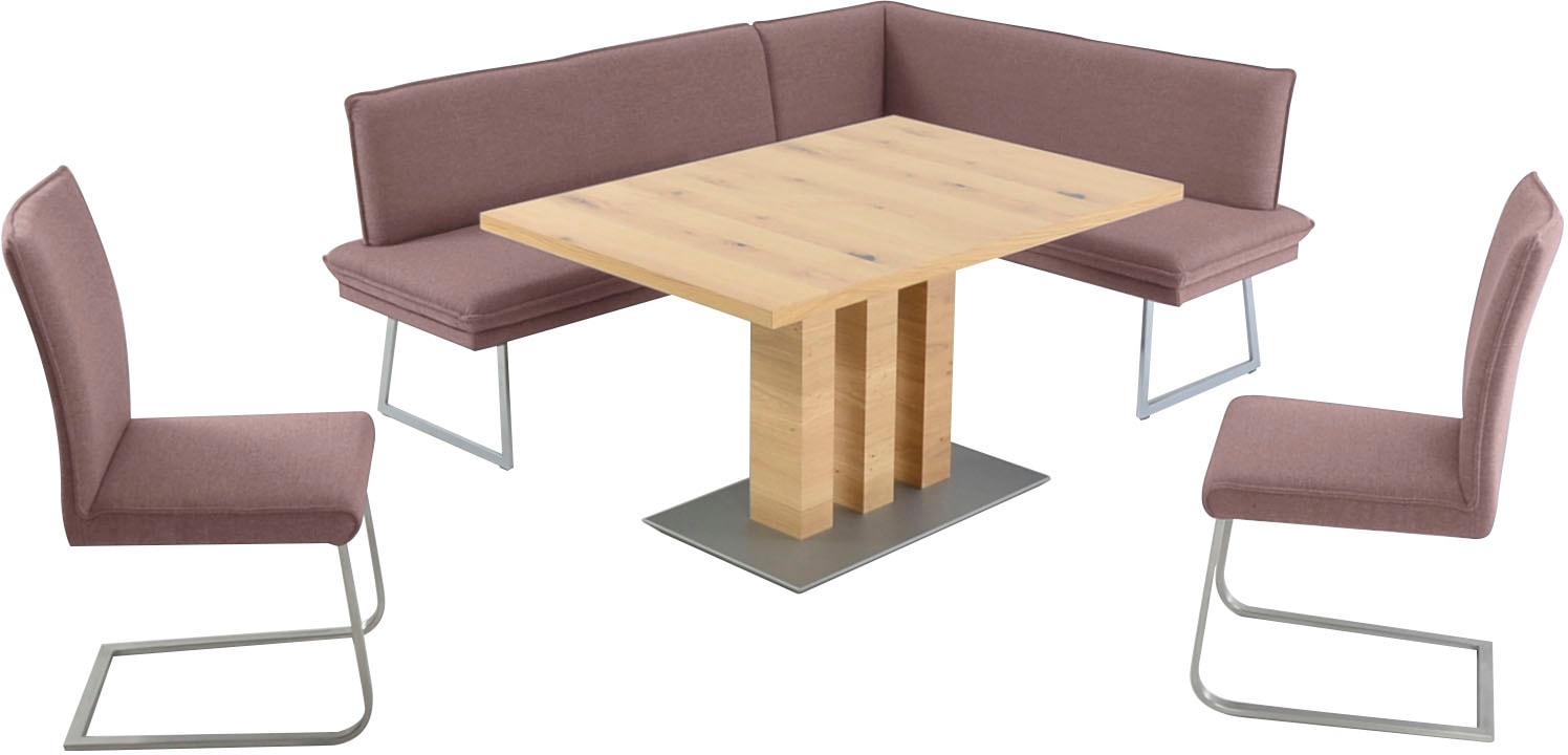 K+W Komfort & Wohnen Essgruppe »Santos III« 4 Stk. tlg. gepolsterte Eckbank günstig online kaufen