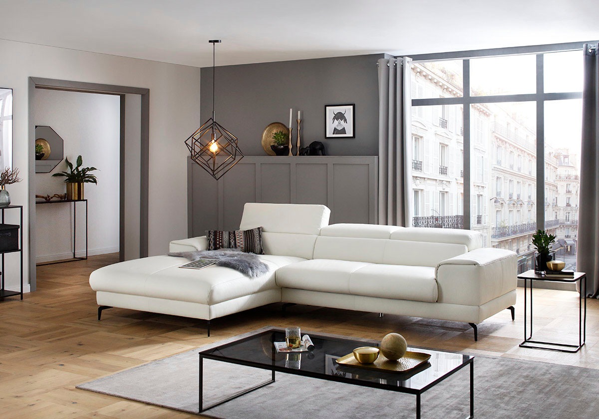 W.SCHILLIG Ecksofa »piedroo, Designsofa mit tollem Sitzkomfort, L-Form«, Ko günstig online kaufen