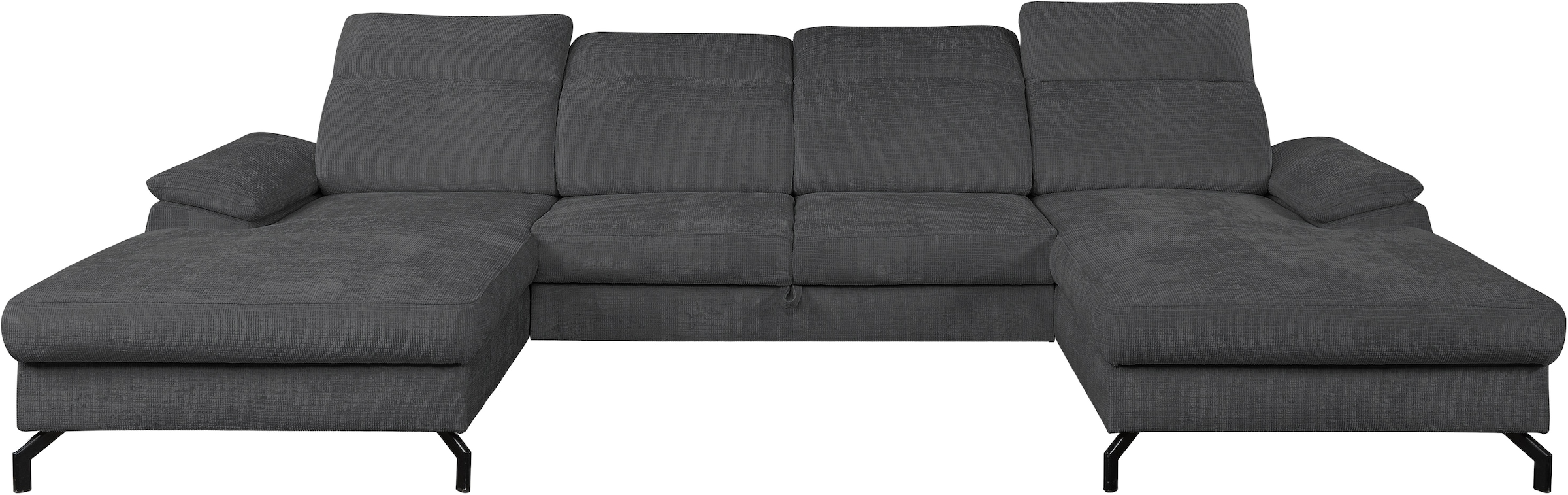 WERK2 Wohnlandschaft "Slavio U-Form", Modernes U-Sofa mit Schlaffunktion, B günstig online kaufen