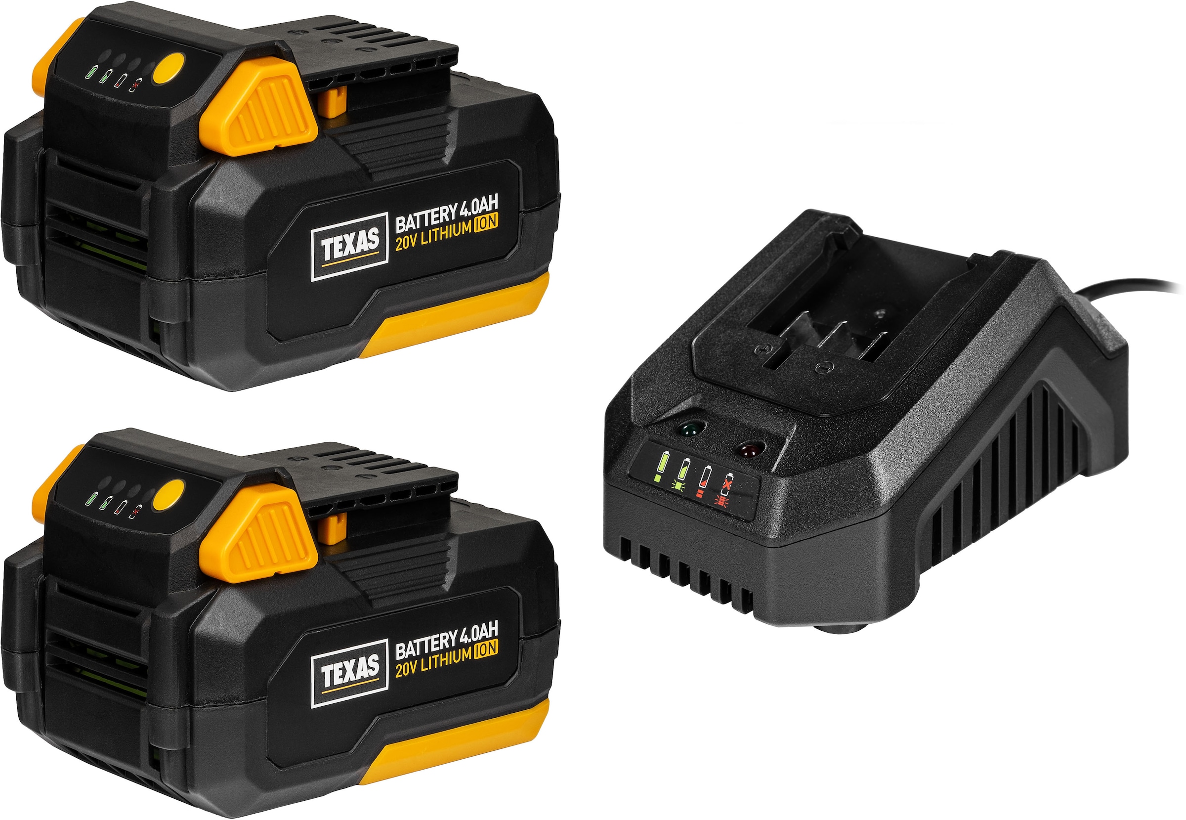Texas Akkurasenmäher »LMX2044«, mit 2xAkku 20V/4,0Ah und Ladegerät, für Flächen bis 650 m²