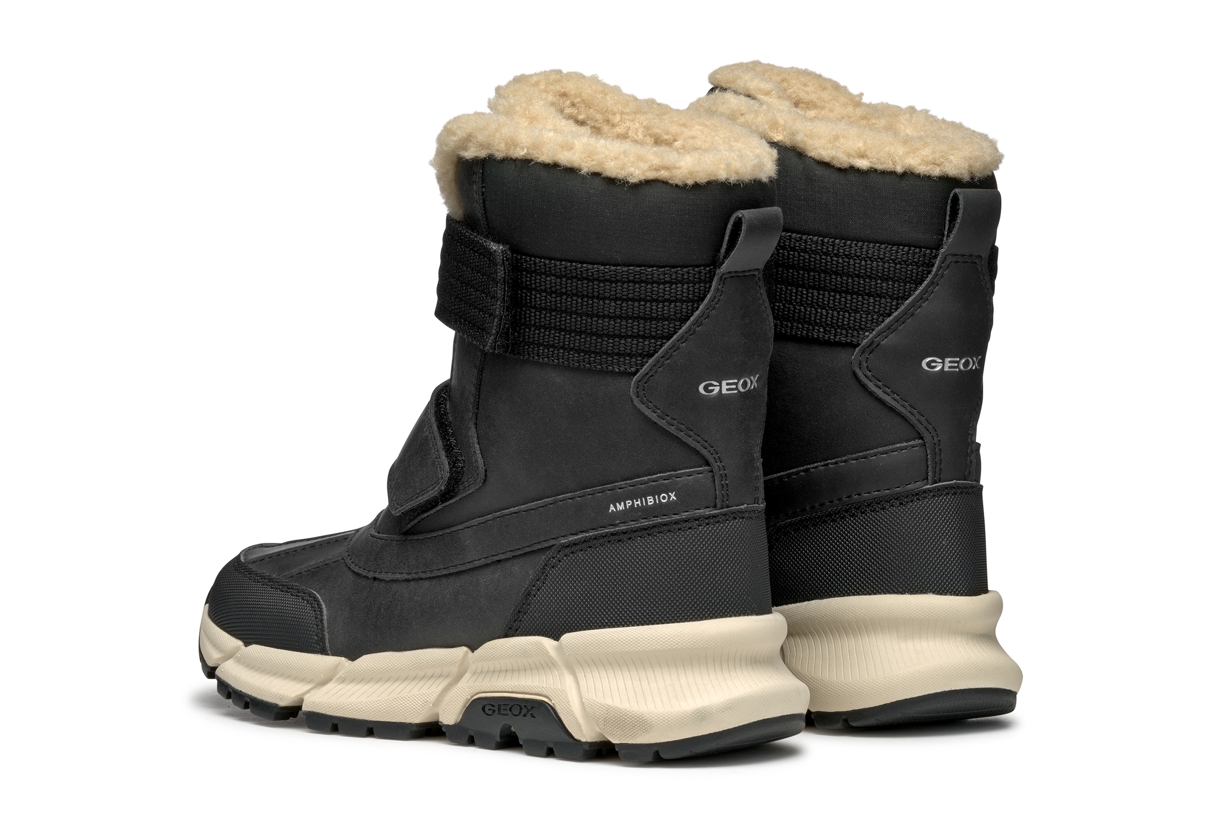 Geox Winterstiefel »J FLEXYPER PLUS BOY«, Snowboots, Klettstiefel mit Warmfutter, Größenschablone zum Download