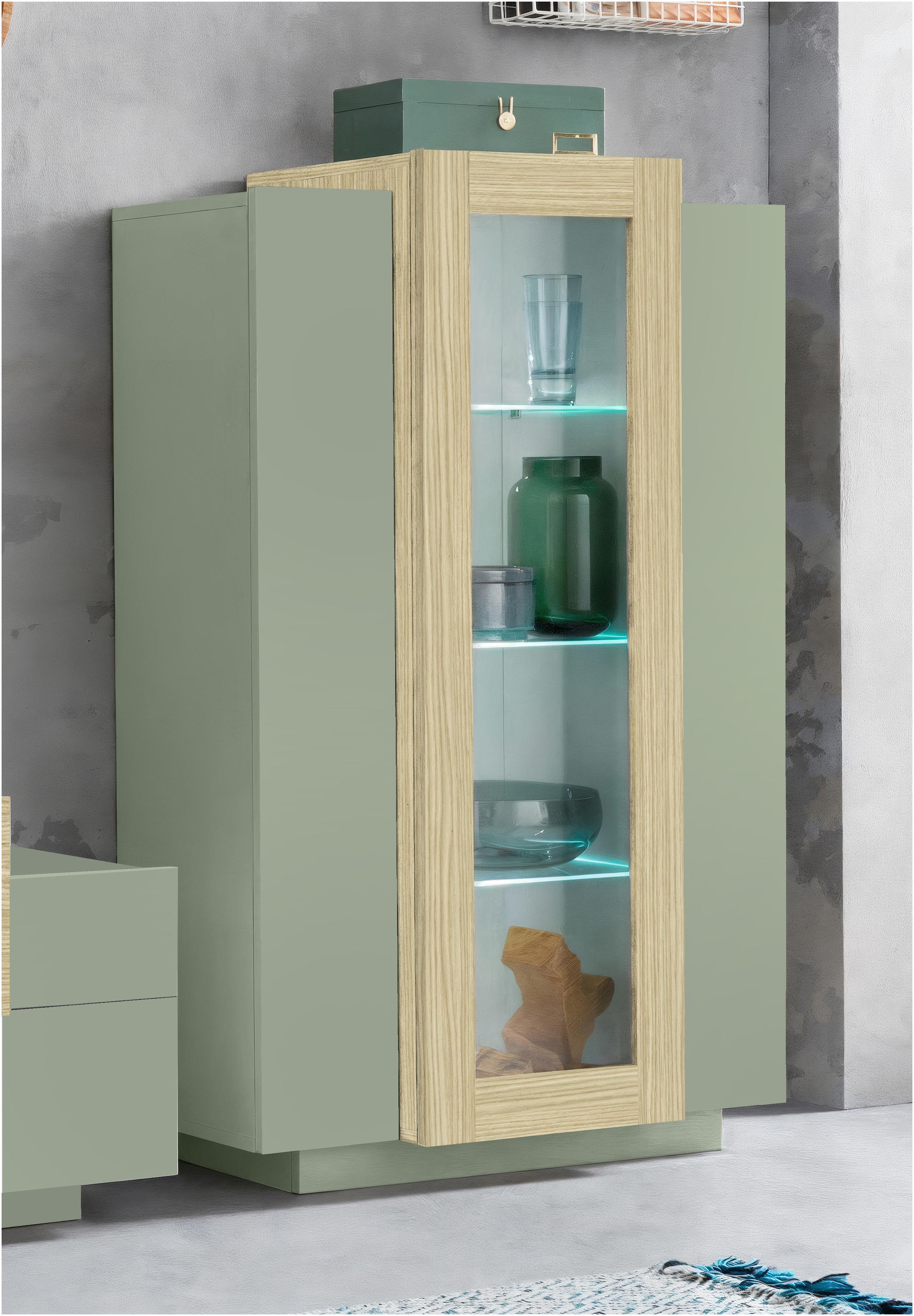 INOSIGN Vitrine »Coro, Vitrine, Glasvitrine, Vitrinenschrank, Stauraumvitri günstig online kaufen