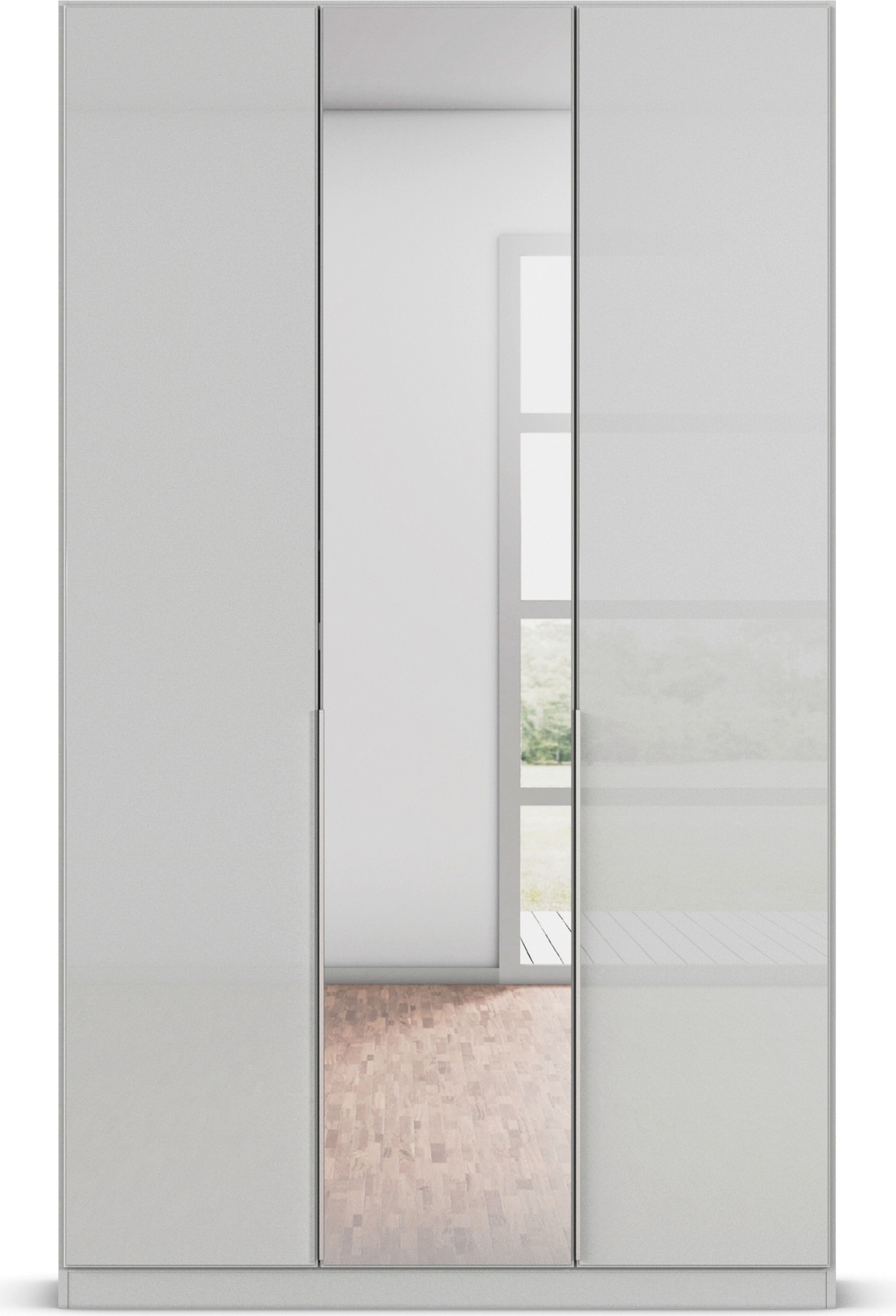 rauch Drehtürenschrank »Kleiderschrank Kleiderschränke Schrank Garderobe AGORDO mit Glasfront«, (in zwei Griff-Farben), durchdachte Innenausstattung, in 6 Breiten und 2 Höhen MADE IN GERMANY