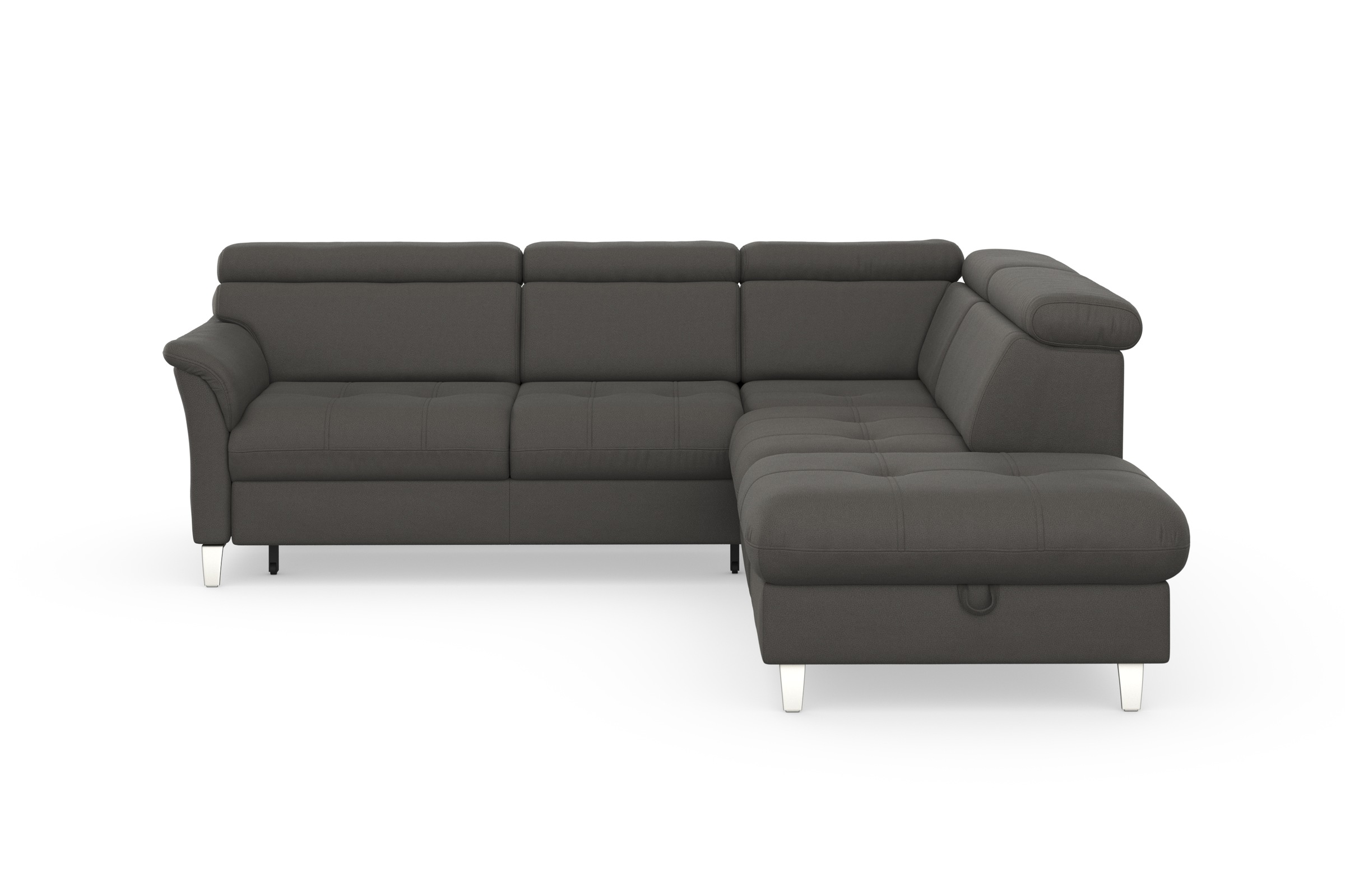 sit&more Ecksofa »Marano L-Form«, inklusive Kopfteilverstellung, wahlweise mit Bettfunktion, Bettkasten