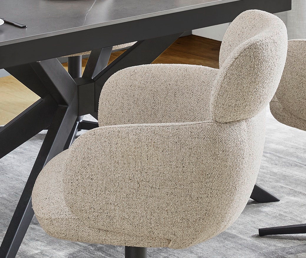 Jockenhöfer Gruppe Esszimmerstuhl »Bunny« () 1 Stk.4-Fuss Stuhl, inklusive Drehfunktion (360°), Webstoff, Sesseloptik