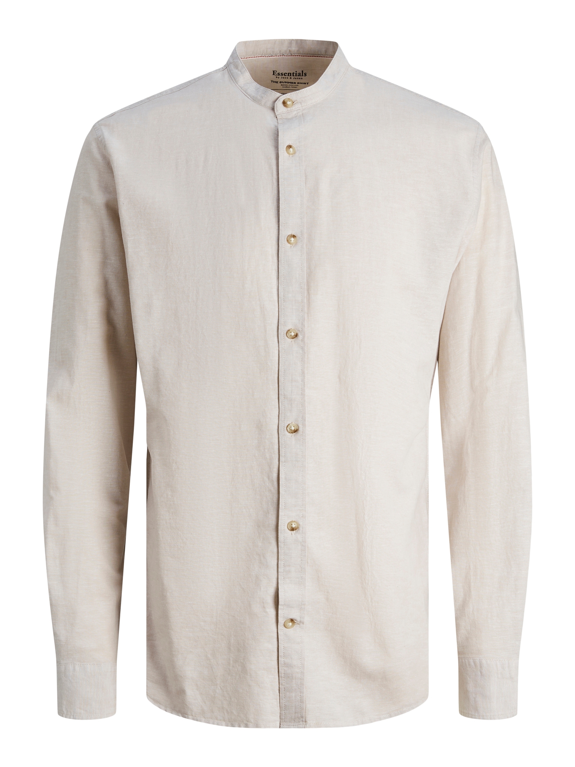 Jack & Jones Langarmhemd »JJESUMMER BAND LINEN BLEND SHIRT LS SN«
