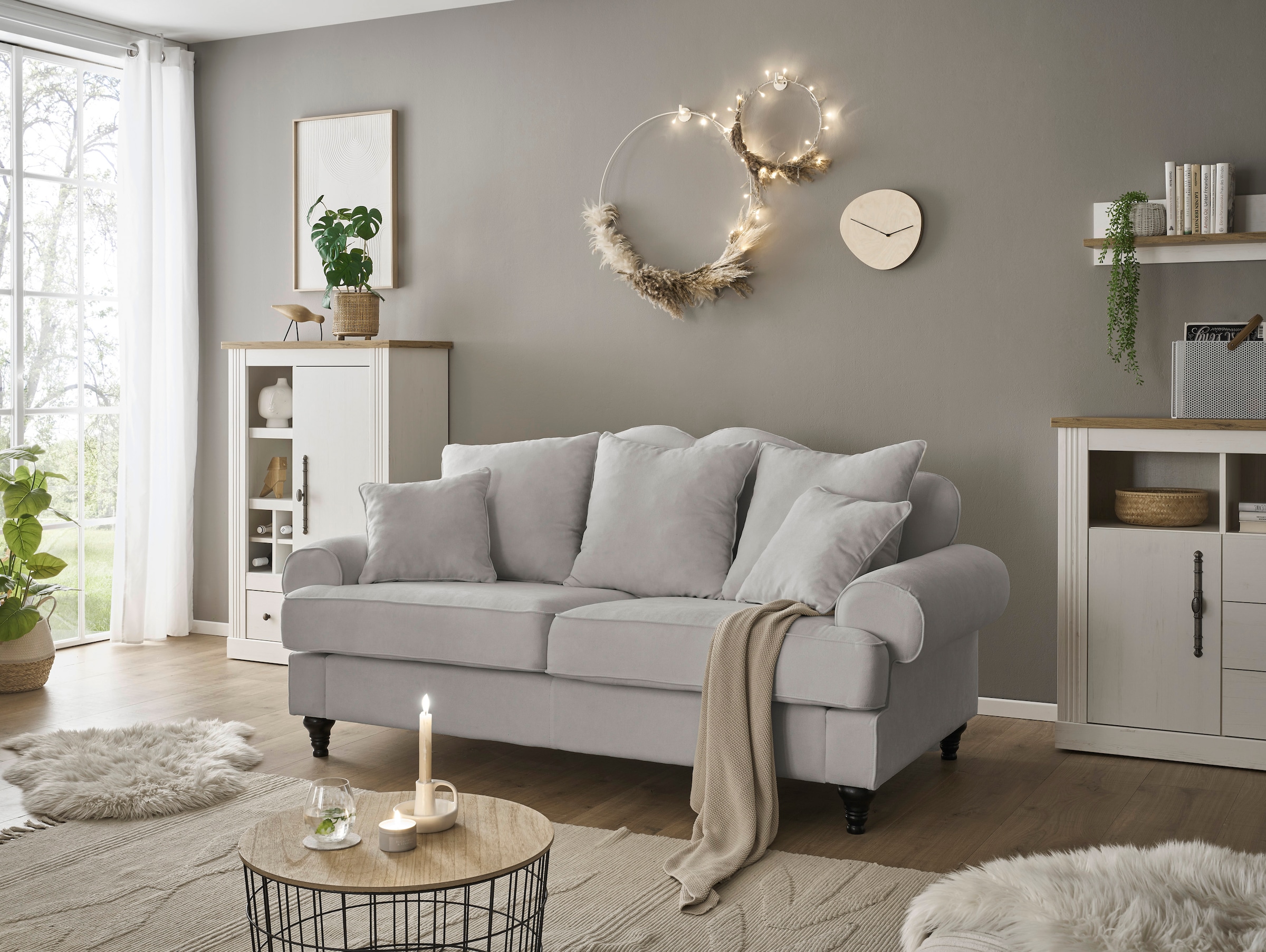 Home affaire 3-Sitzer »WESTMINSTER«, mit Federkern-Polsterung