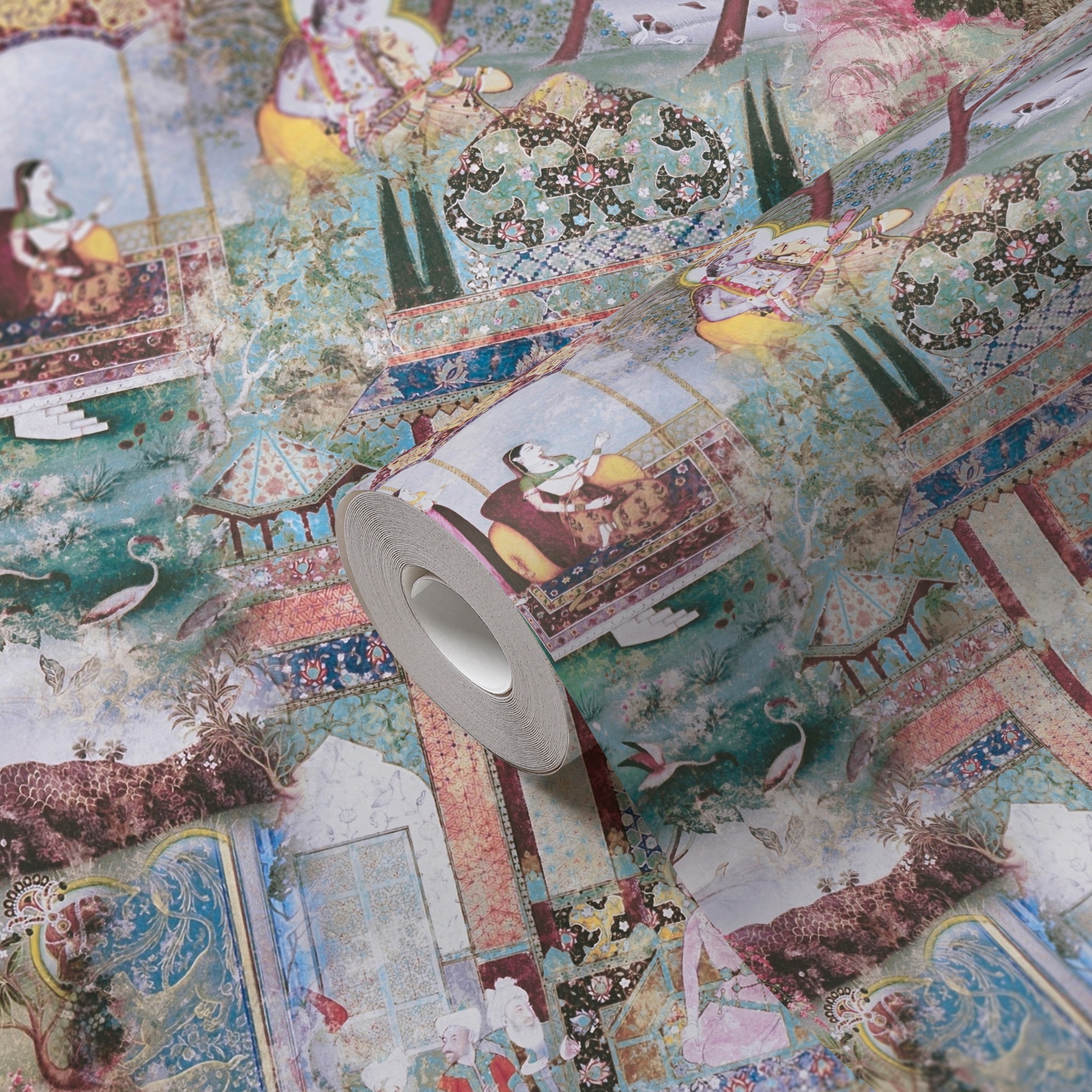 A.S. Création Vliestapete »Dream Flowery«, Ethnomuster-abstrakt-minimalistisch, Vintage Tapete Orientalisch Tapeten Wohnzimmer Schlafzimmer Küche Flur