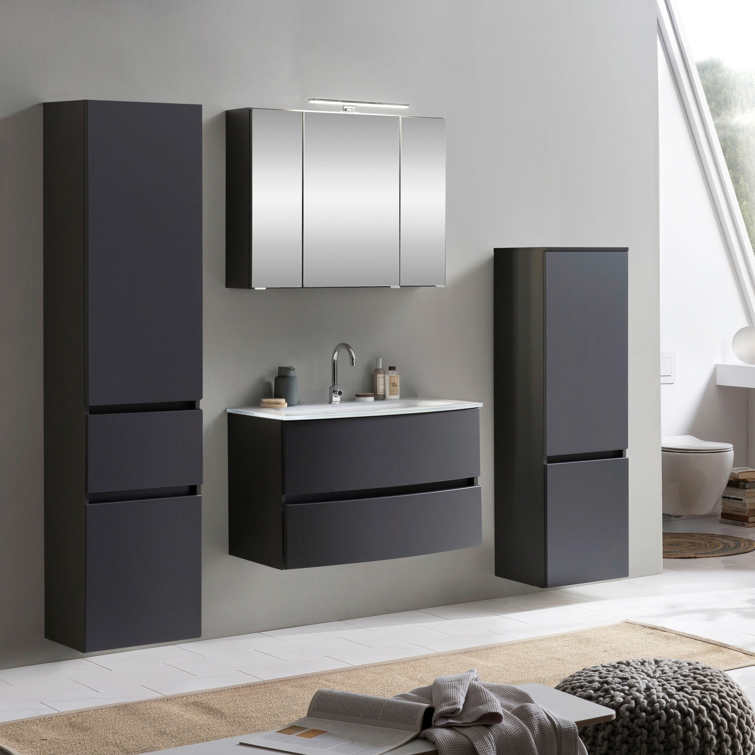 welltime Badezimmer-Set »Kaunas« Set, 4 Stk. tlg. günstig online kaufen