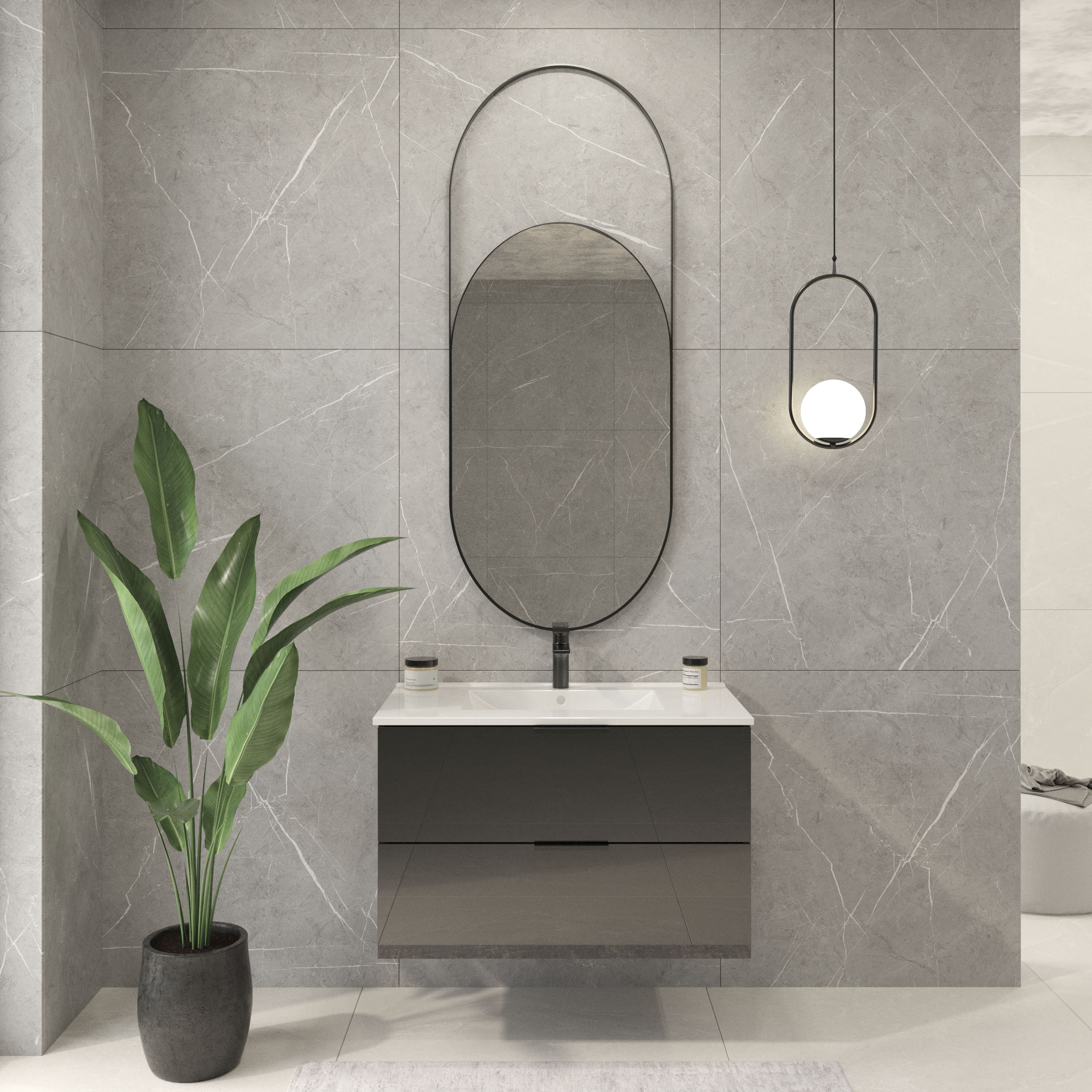welltime Waschtisch »Athen Badezimmerschrank mit Softclose Funktion WC Bad günstig online kaufen