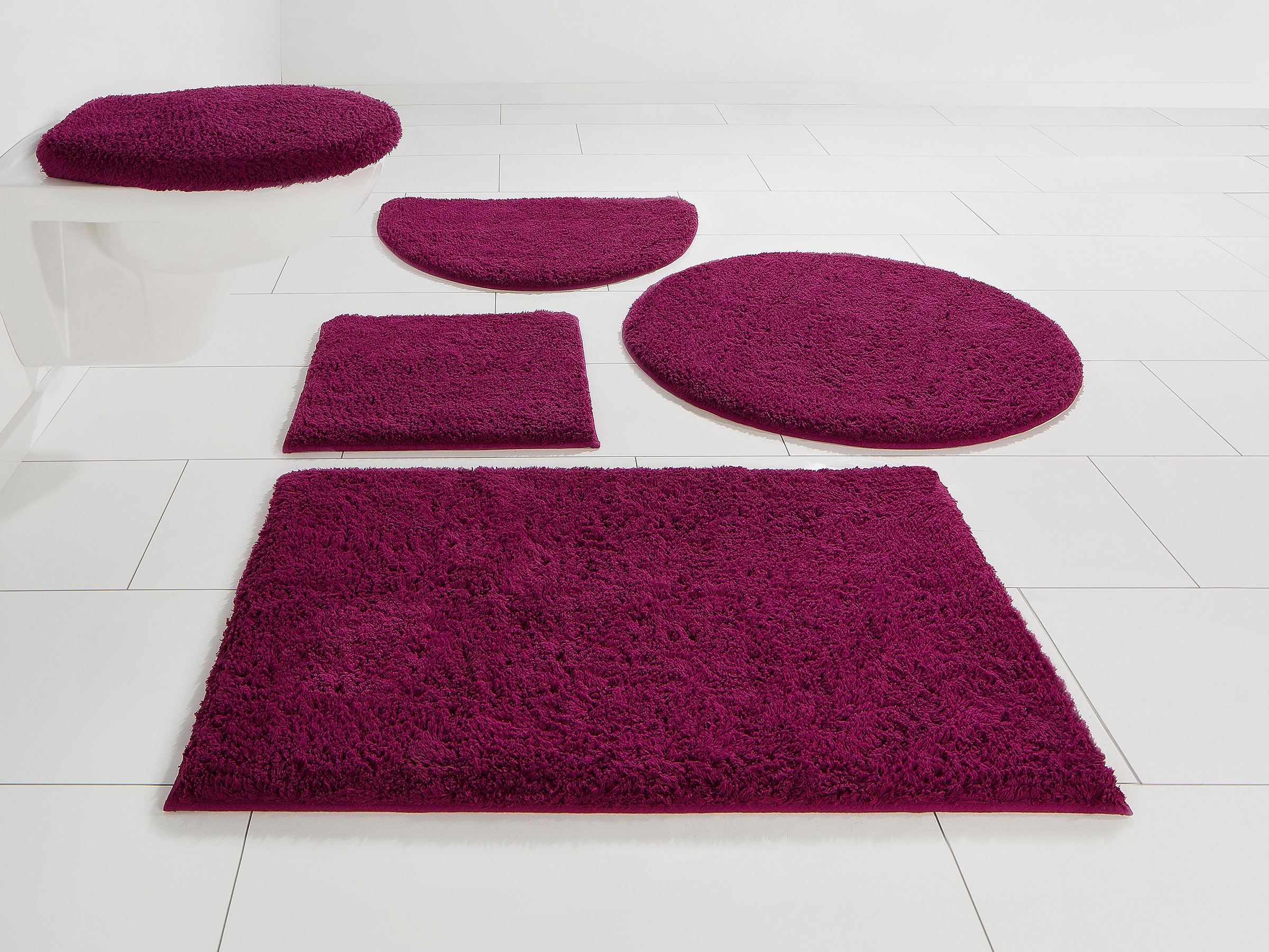my home Badematte »Maren, Badvorleger, Badezimmer Teppich«, rutschhemmend b günstig online kaufen