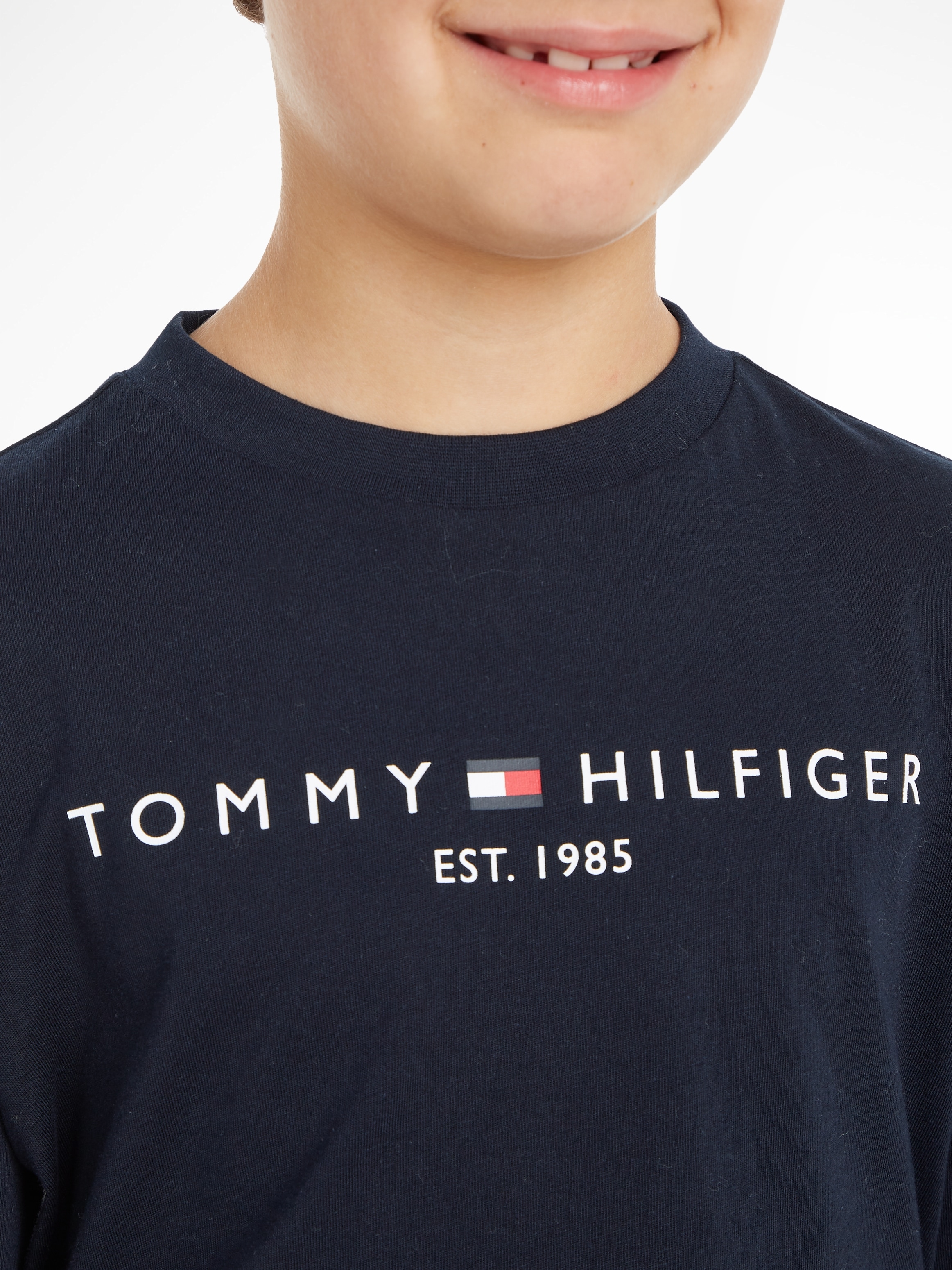 Tommy Hilfiger Langarmshirt »U ESSENTIAL TEE L/S«, mit Logodruck