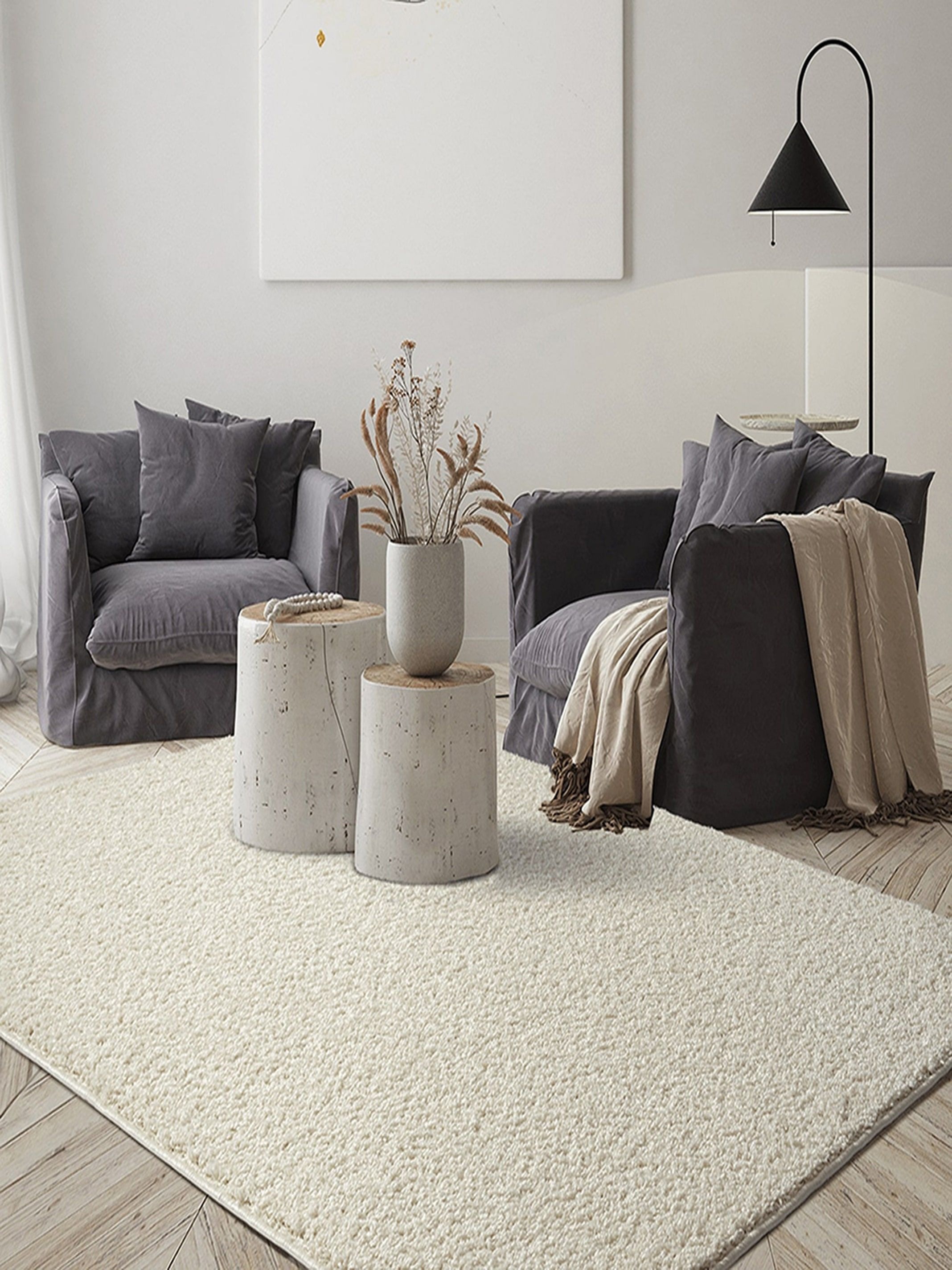 the carpet Teppich »Foxy«, rechteckig, 30 mm Höhe, Wohnzimmer Teppich Hochflor waschbar rutschfest