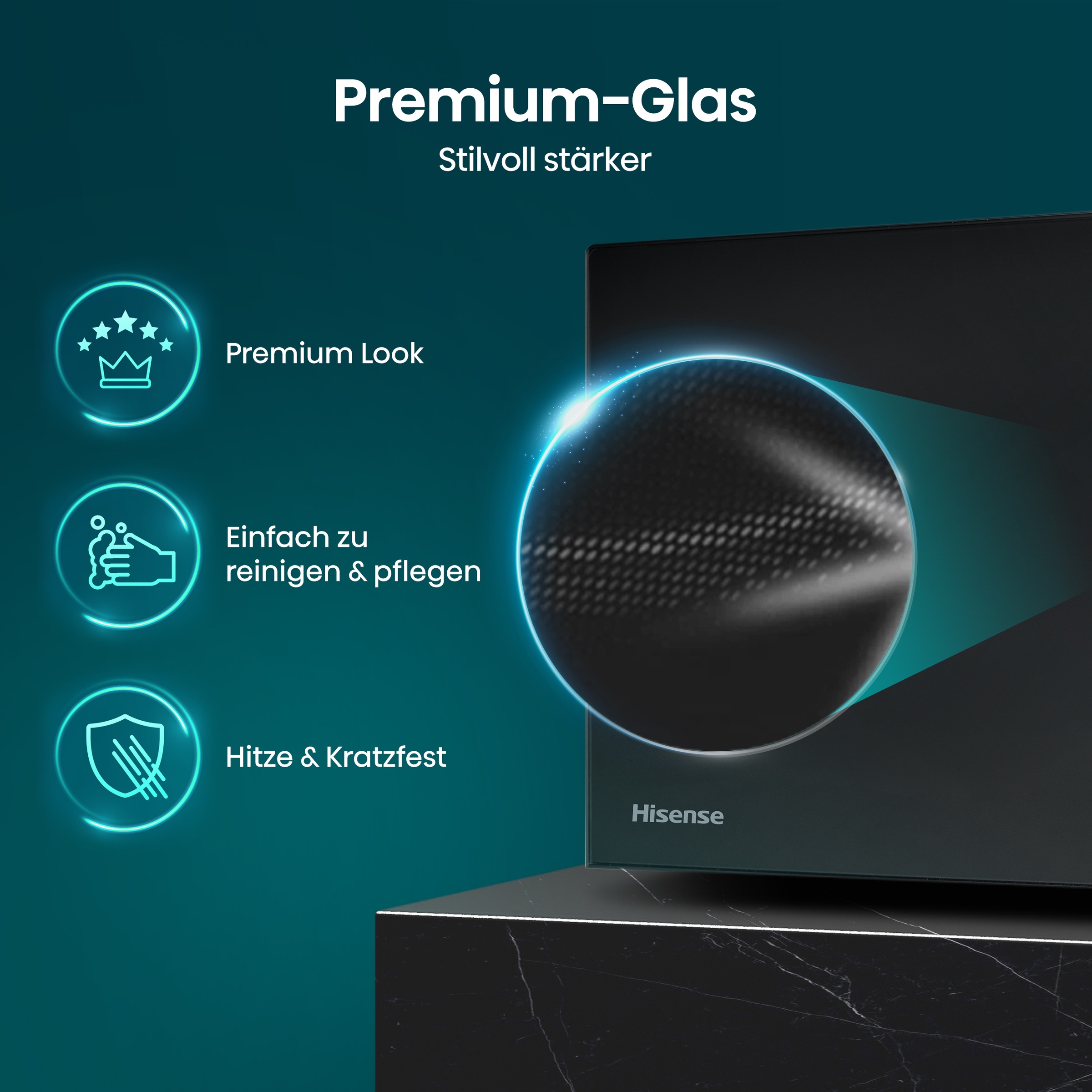 Hisense Mikrowelle »H20MOBS4I«, Mikrowelle, 1050 W, Inverter Technologie