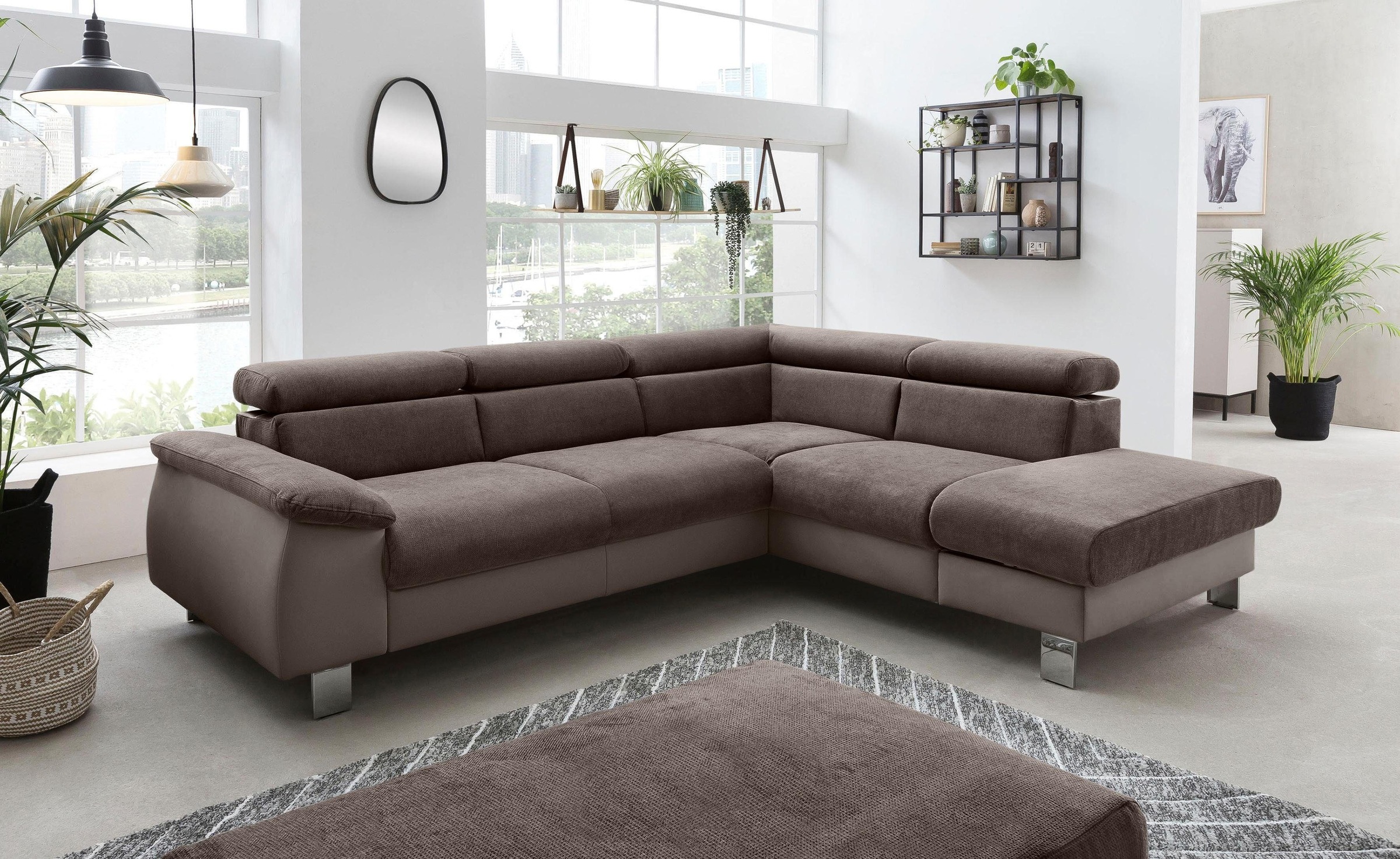 COTTA Polstergarnitur »Komaris L-Form, B: 249 bzw. 100 cm (Set: Ecksofa & H günstig online kaufen
