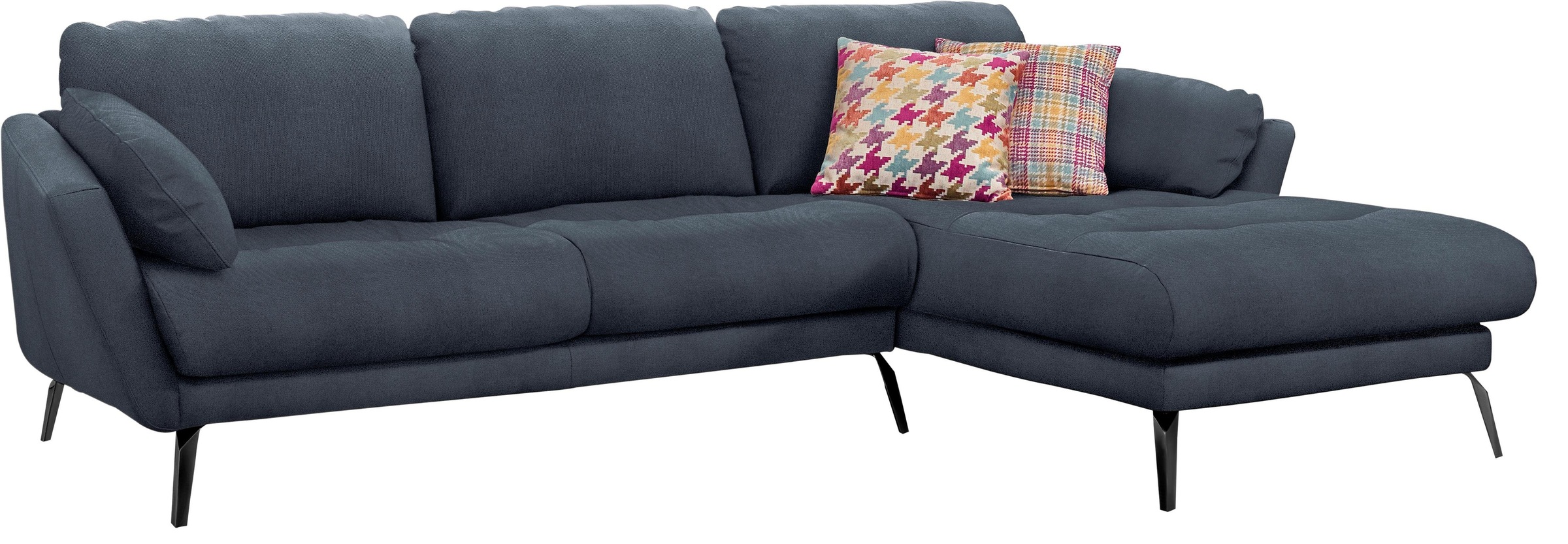 W.SCHILLIG Ecksofa "softy, toller Sitzkomfort, L-Form", mit dekorativer Hef günstig online kaufen