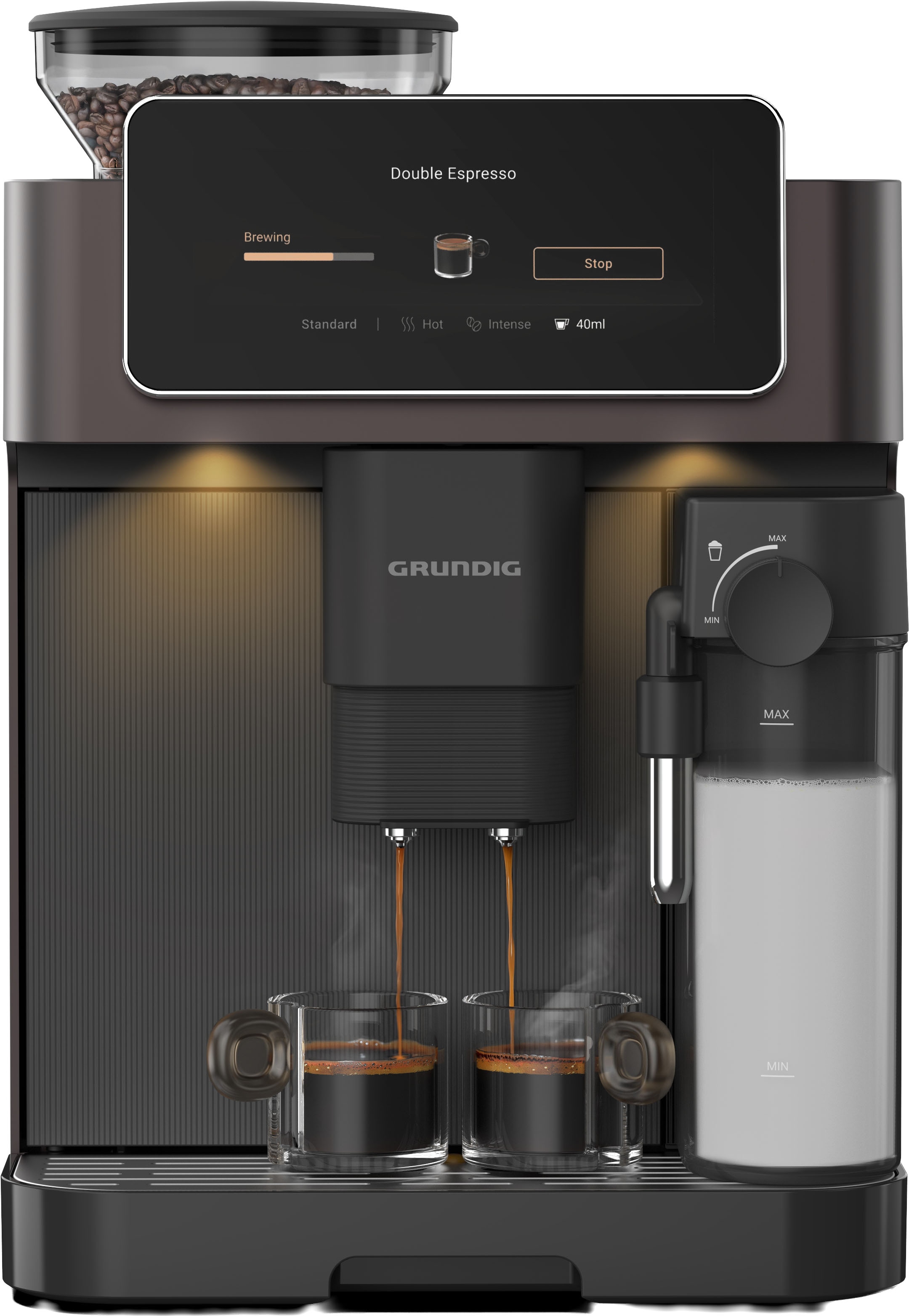 Grundig Kaffeevollautomat »KVA 9230« Premium Kaffeevollautomat mit App, 50+ Getränke & CreamyPro™