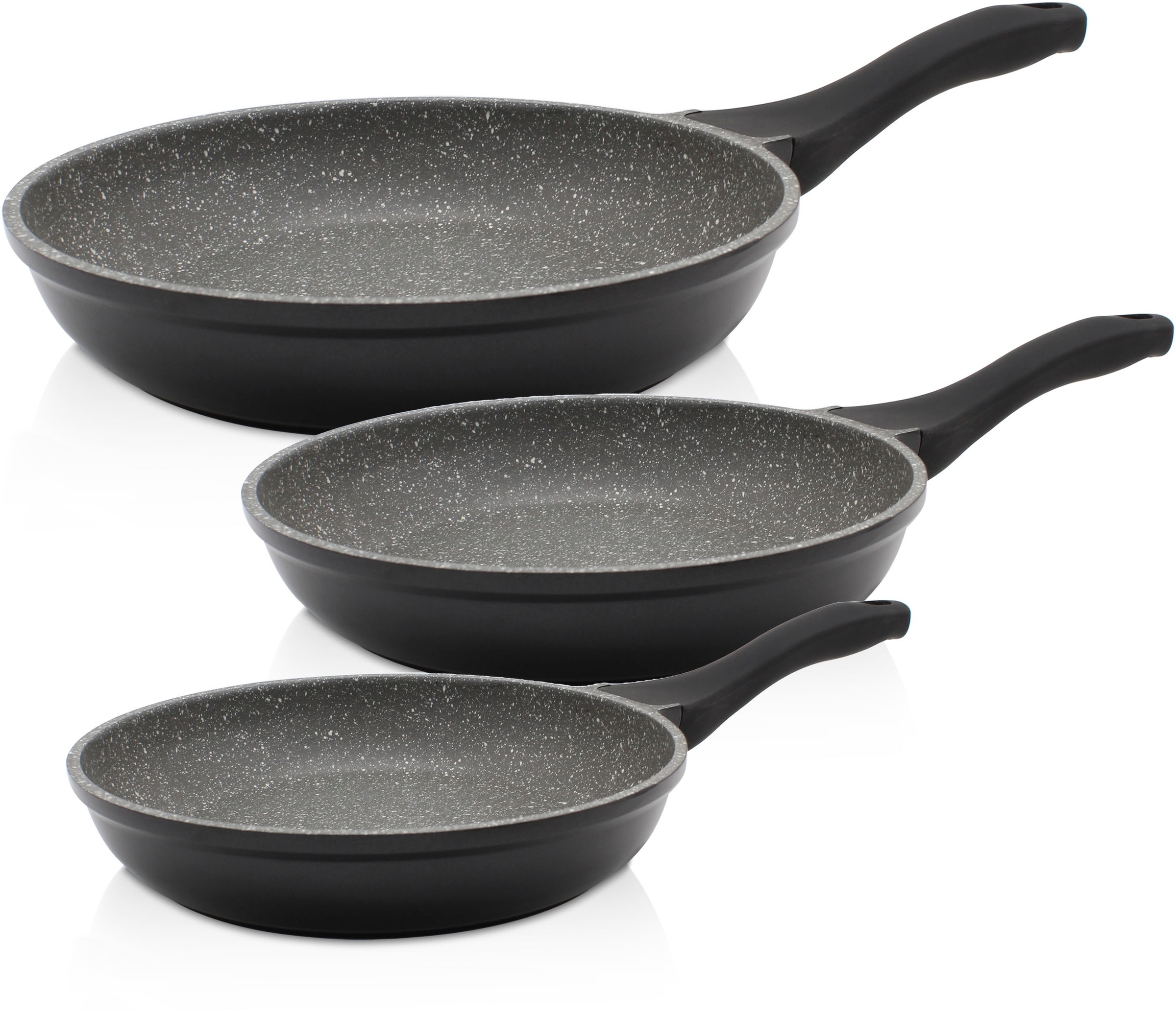Krüger Pfannen-Set »Barcelona« Aluminiumguss Set, 3 Stk. tlg. Ø 20/24/28 cm günstig online kaufen