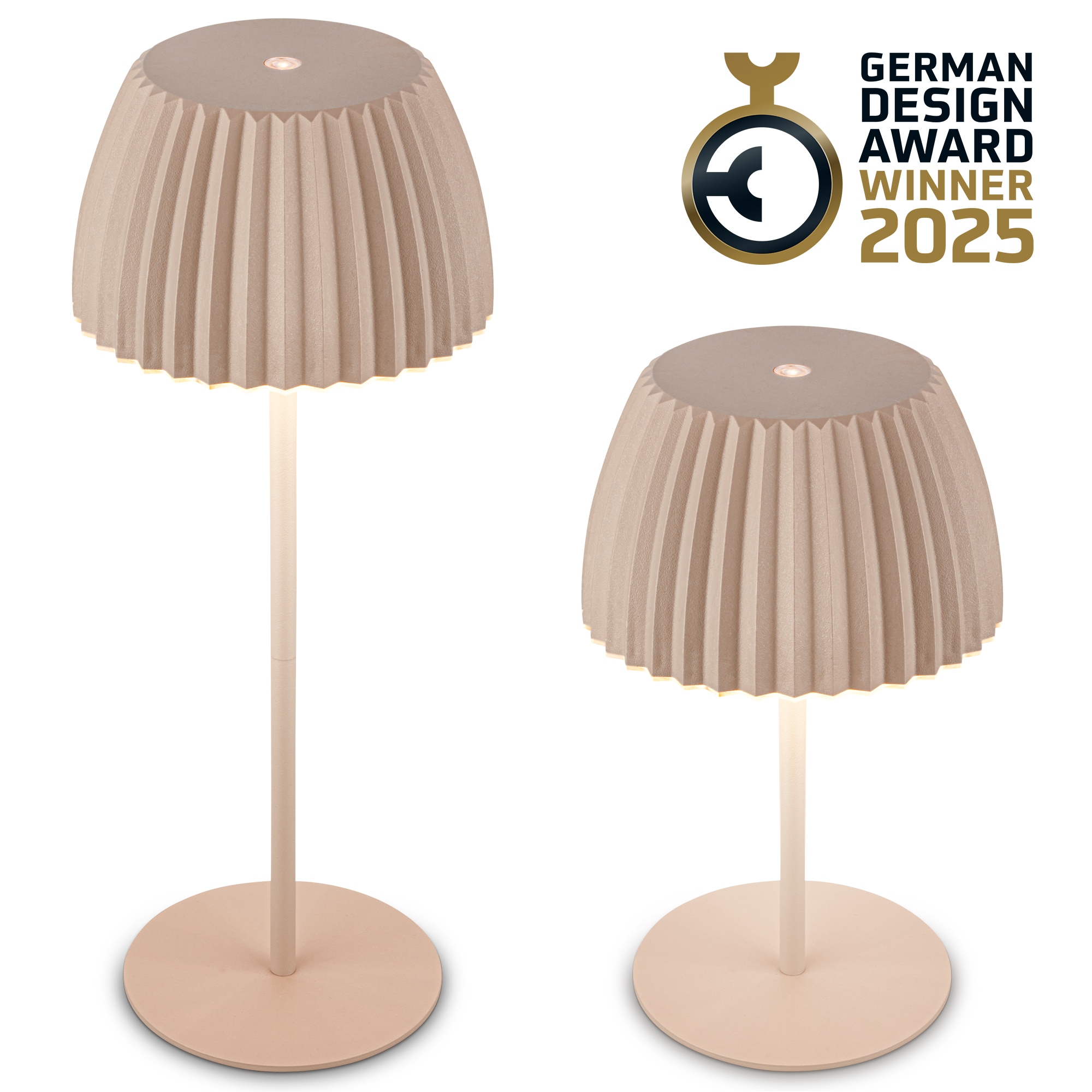 Briloner Leuchten LED Tischleuchte »Akku LED Tischleuchte, beige« günstig online kaufen