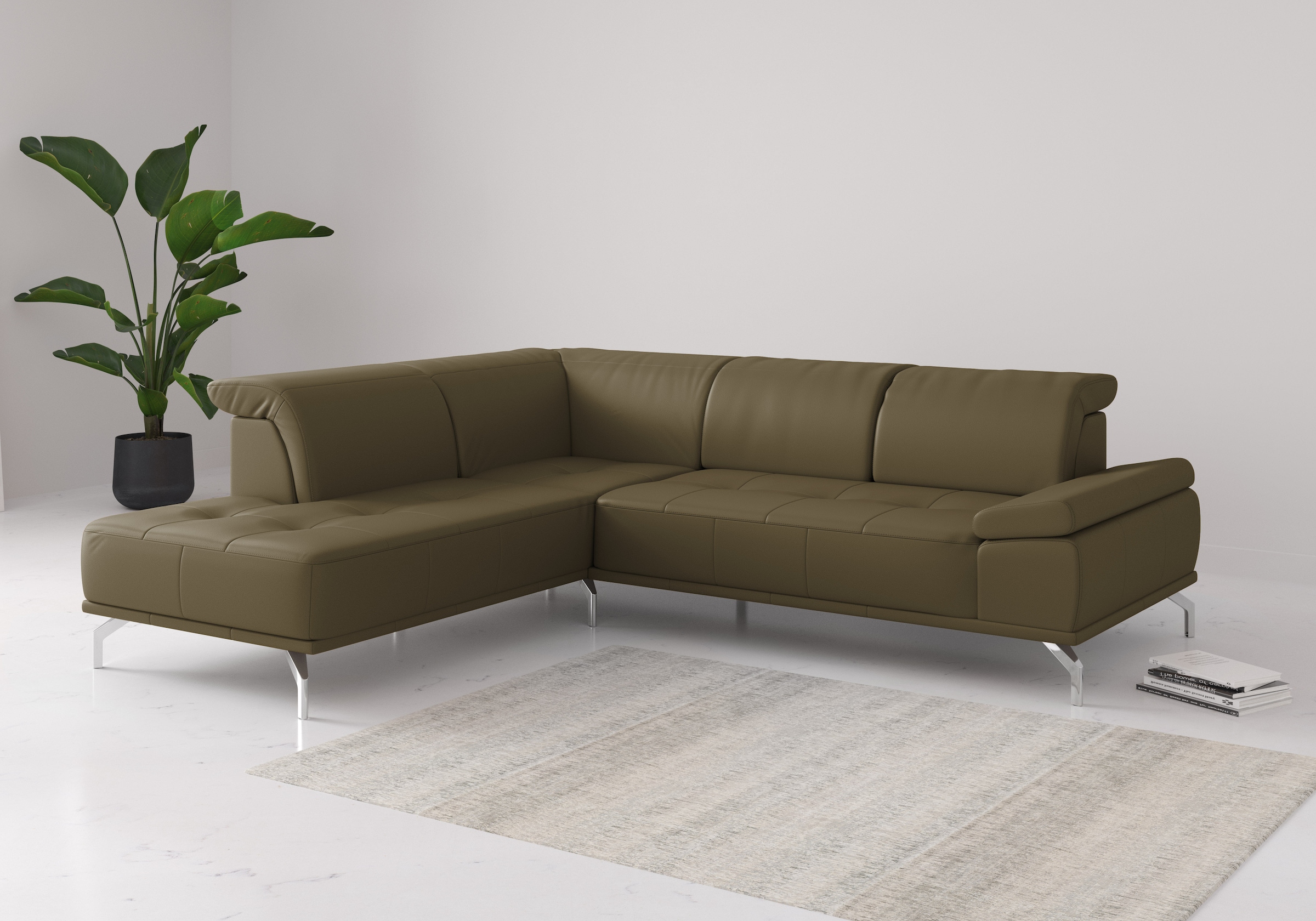 PLACES OF STYLE Ecksofa »Caluna« Inkl.Sitztiefenverstellung, wahlweise mit günstig online kaufen