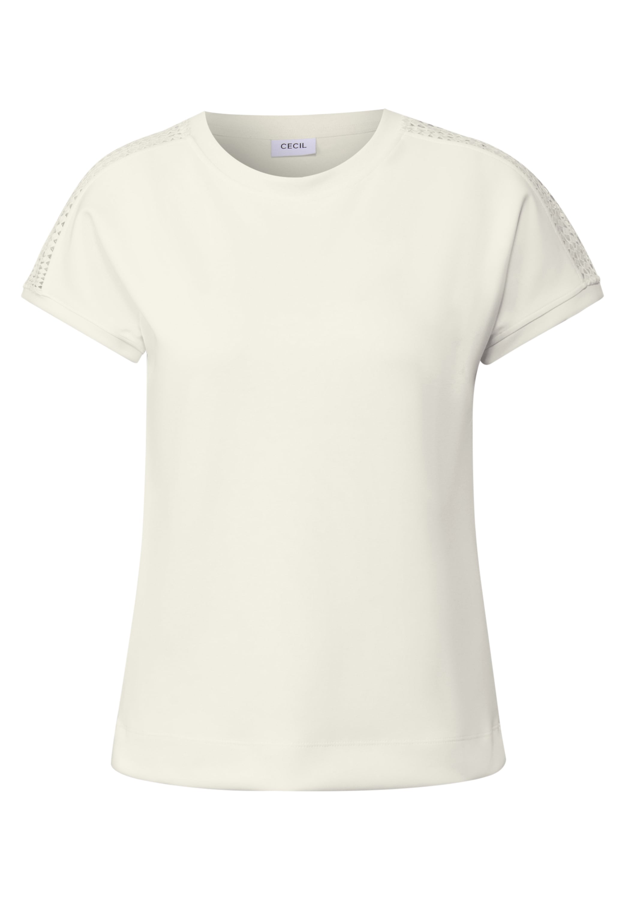 Cecil T-Shirt, mit feinem Mesh-Einsatz