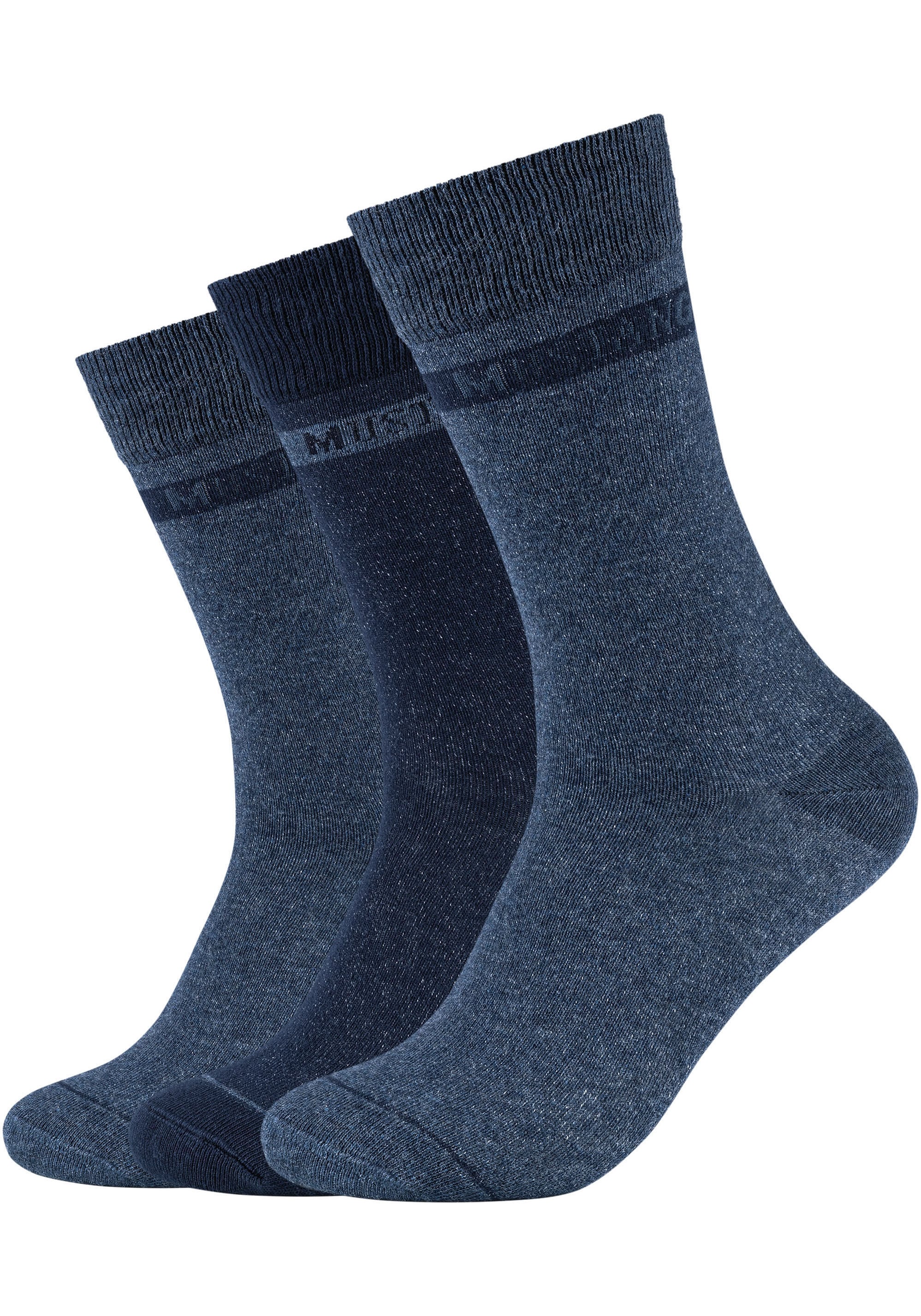 MUSTANG Socken »casual«, (6 Paar), weicher und elastischer Komfortbund