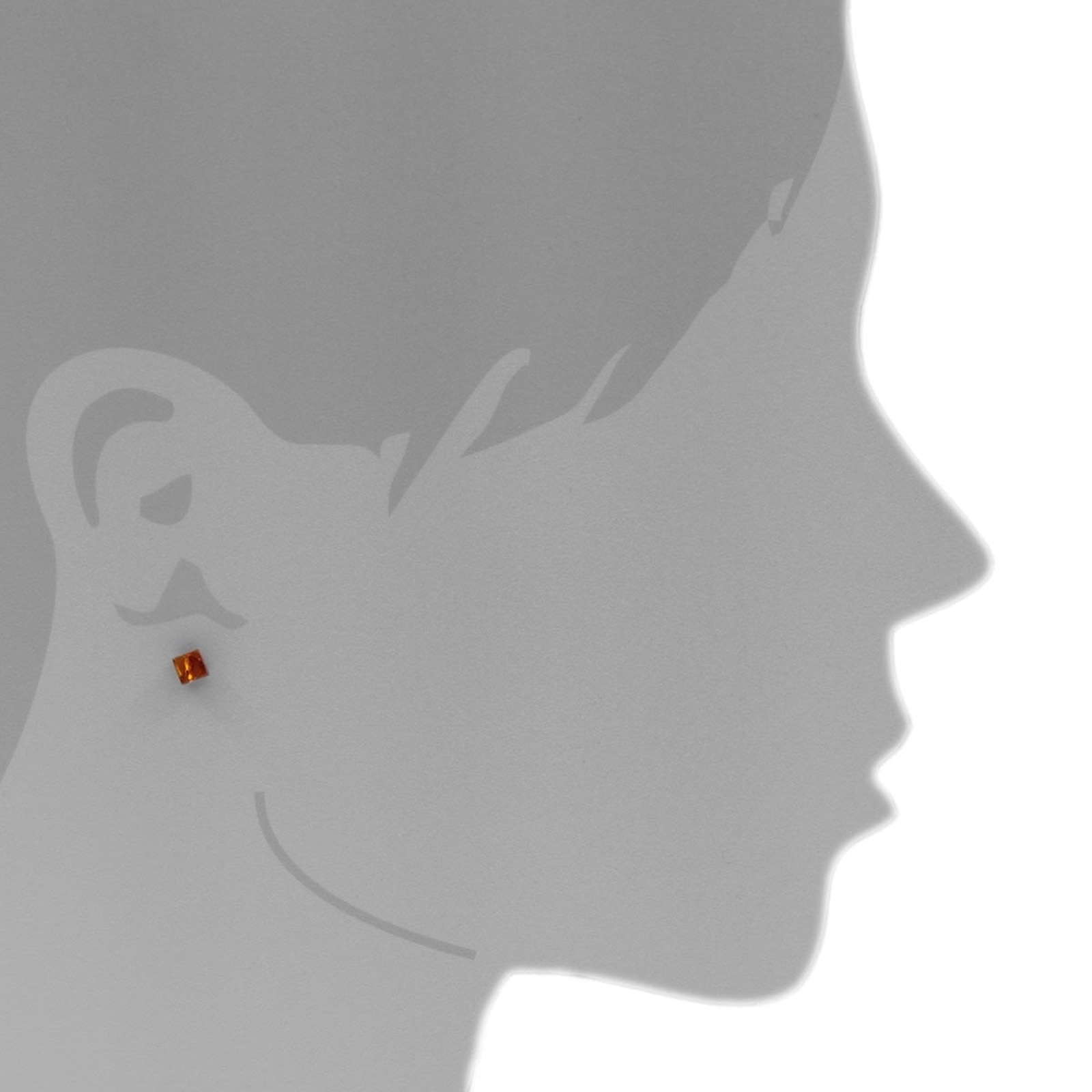 OSTSEE-SCHMUCK Paar Ohrstecker »Ostsee-Schmuck Ohrstecker Klassisch 5 x 5 mm«, (2 tlg.)